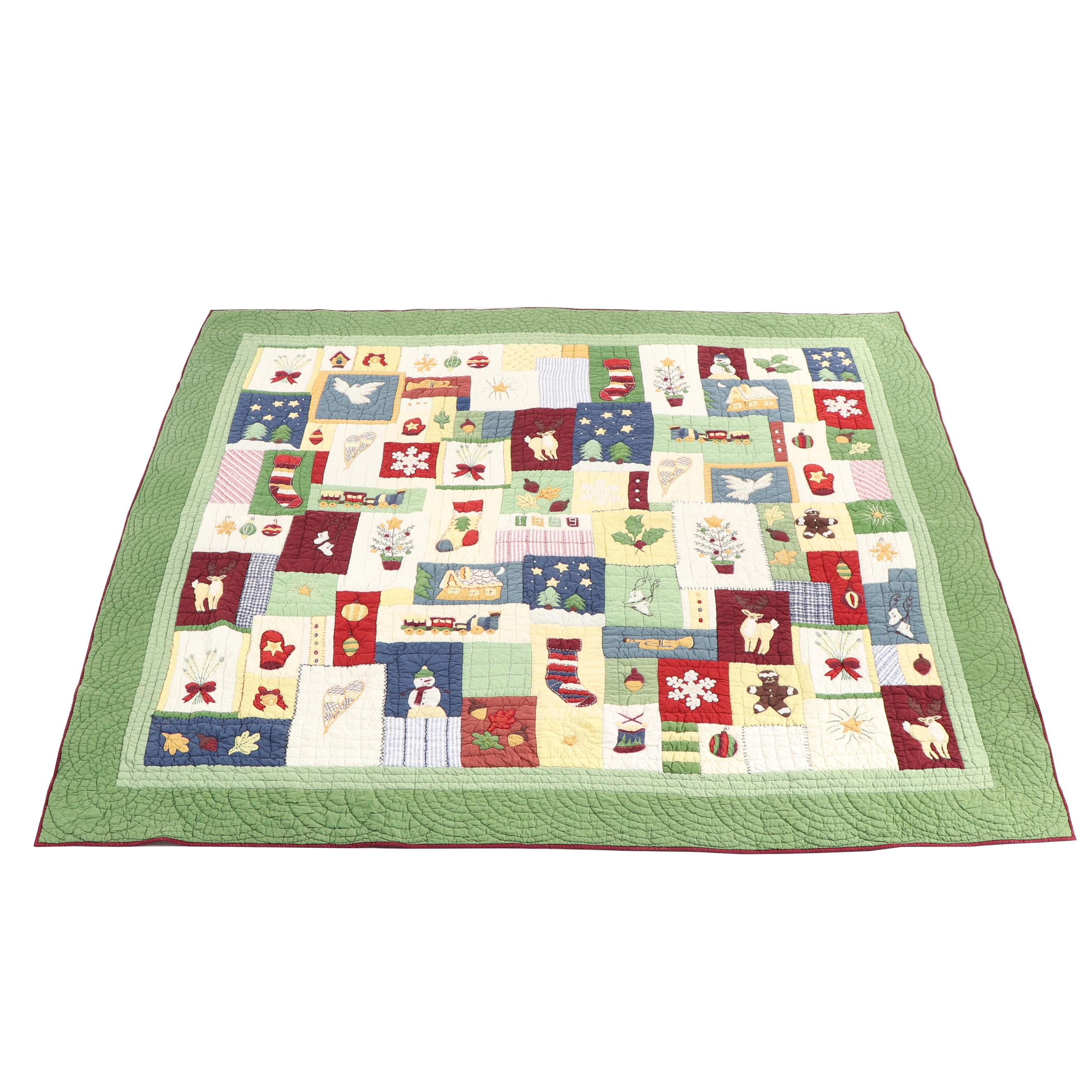 Pottery Barn Holiday Patchwork Quilts