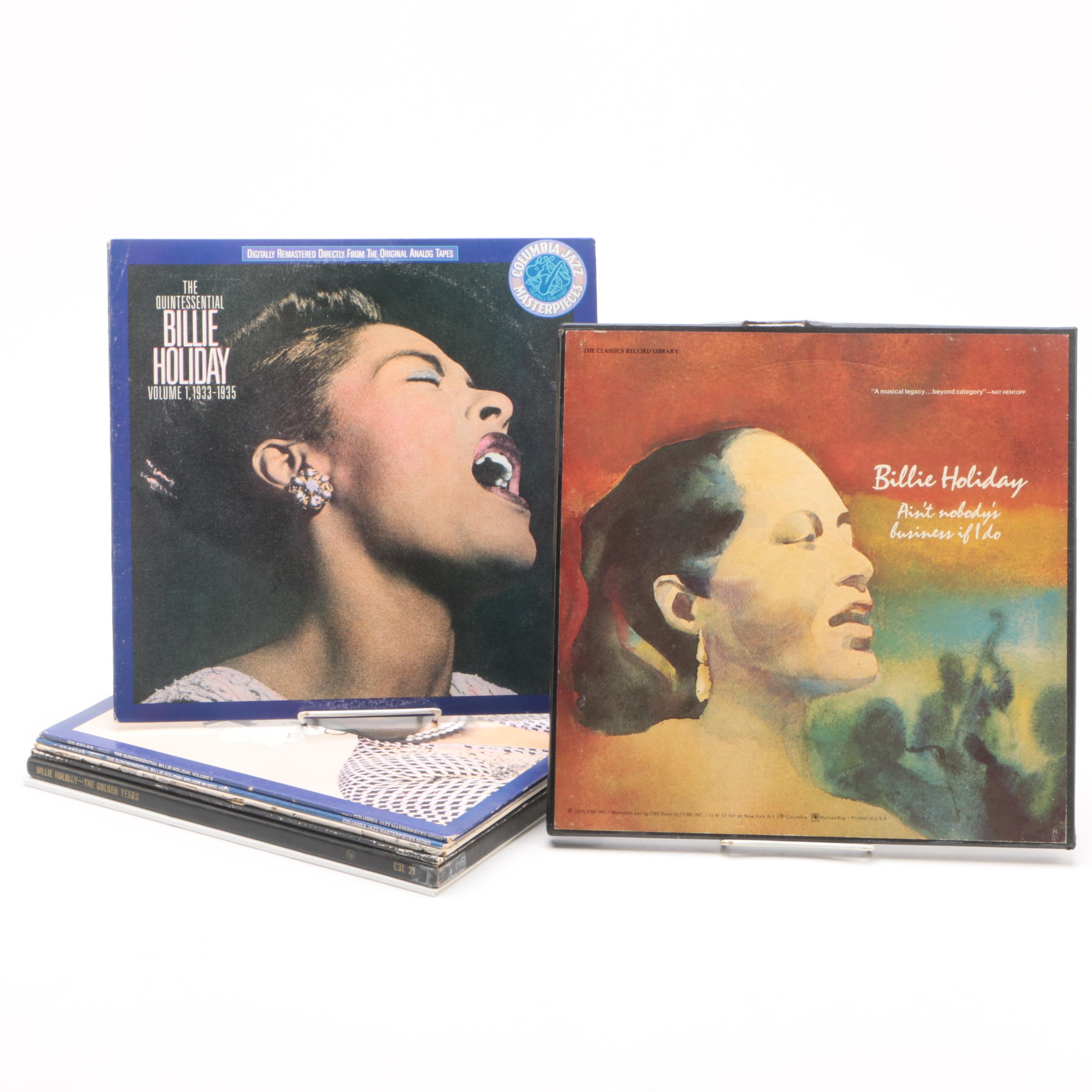 Billie Holiday Vinyl Records including "Ain't Nobody's Business if I do"