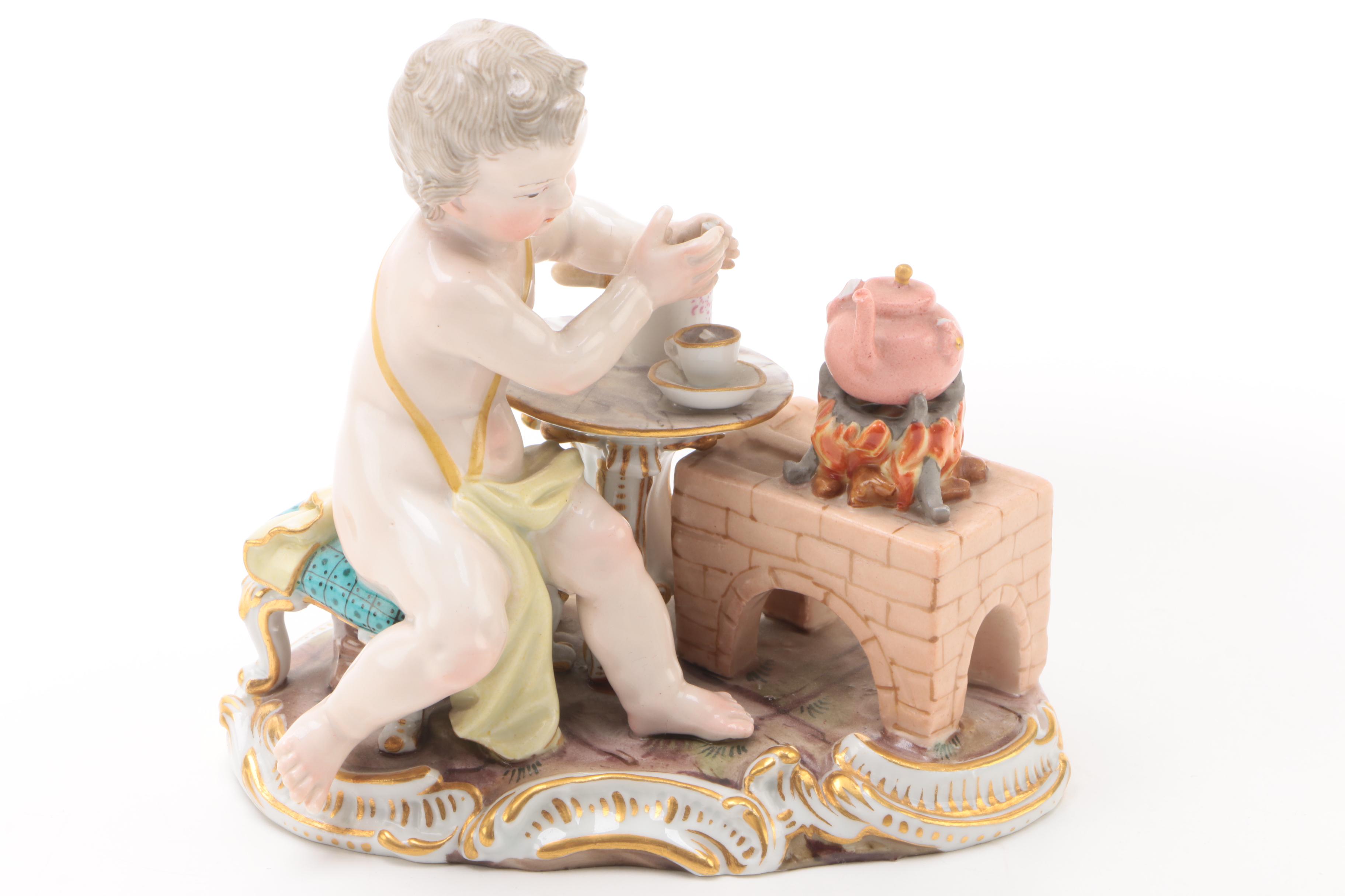 19th Century Meissen Porcelain Figurines