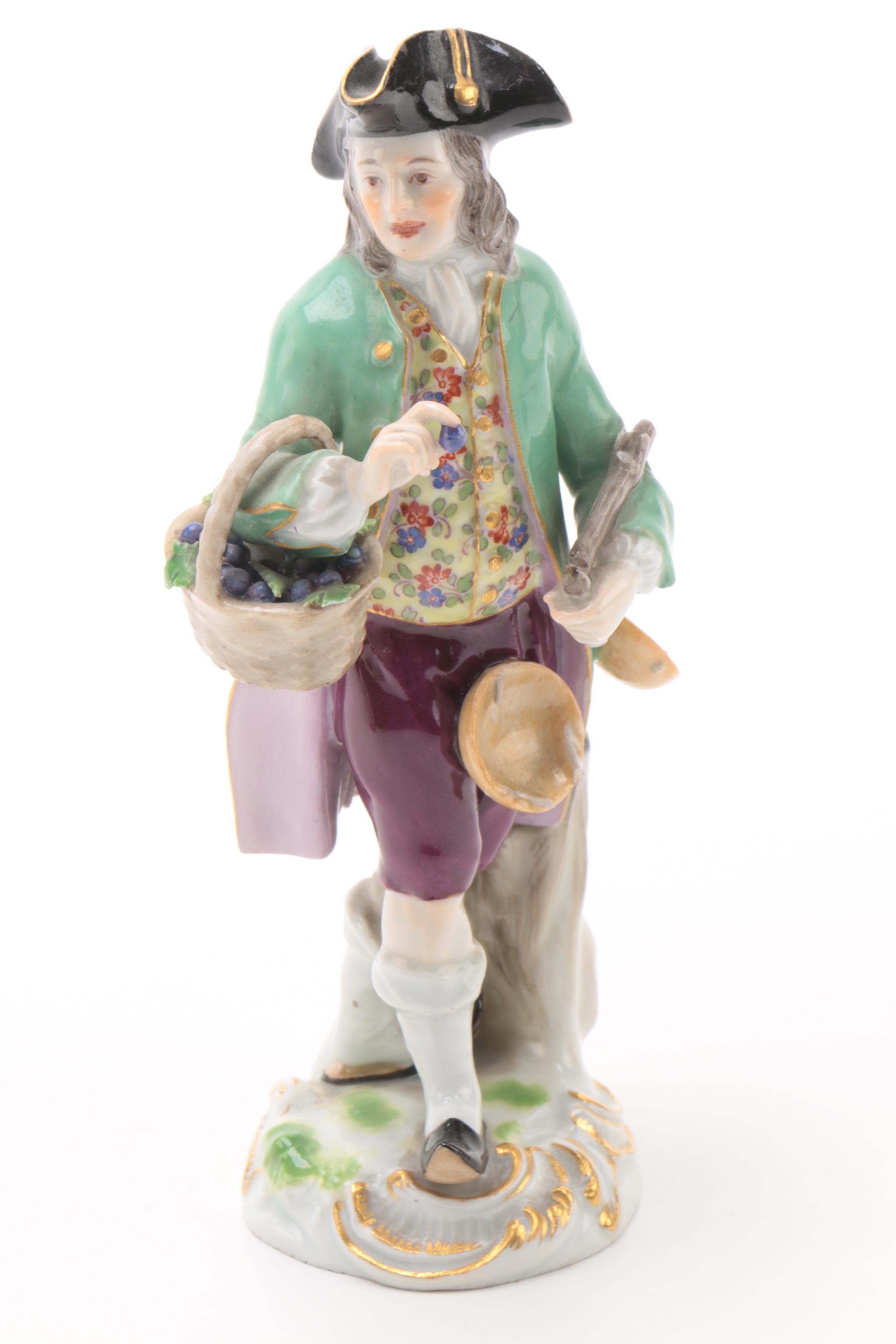 19th Century Meissen Porcelain Figurines