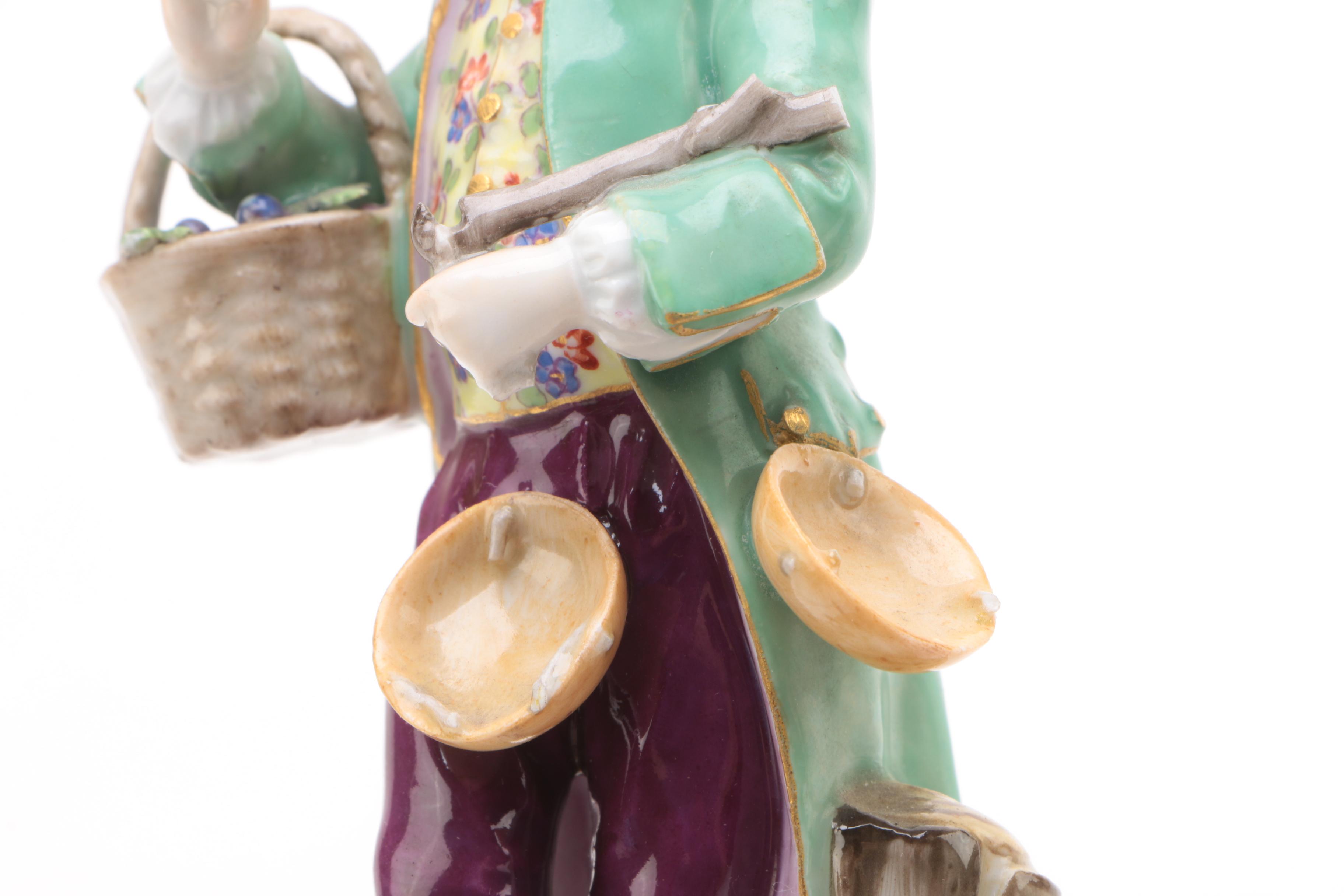 19th Century Meissen Porcelain Figurines