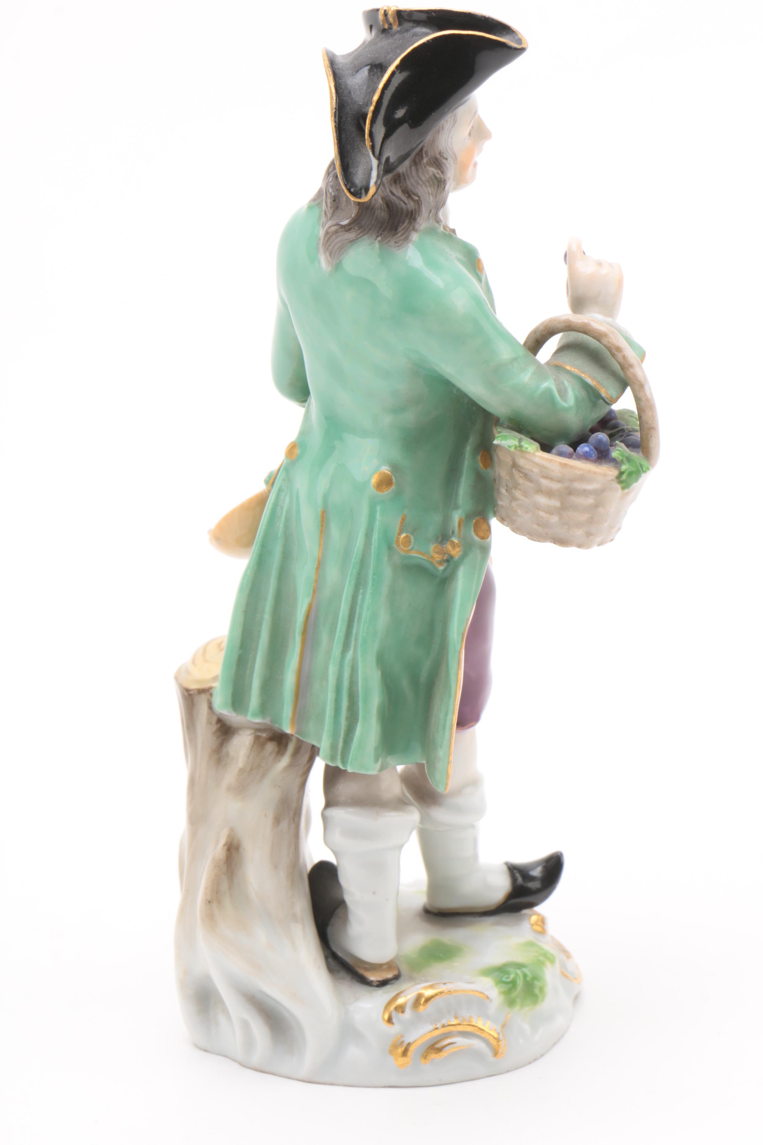 19th Century Meissen Porcelain Figurines