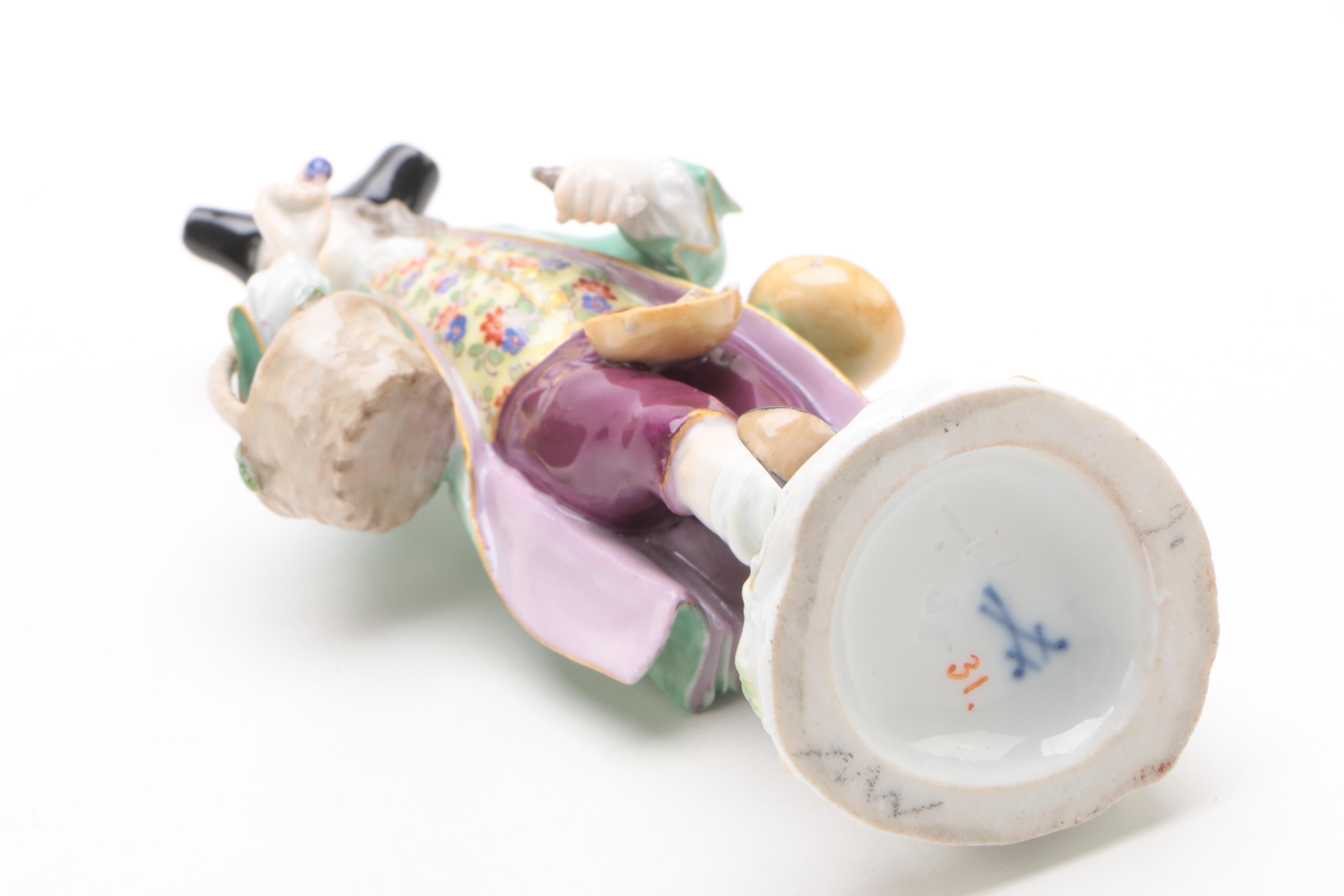 19th Century Meissen Porcelain Figurines