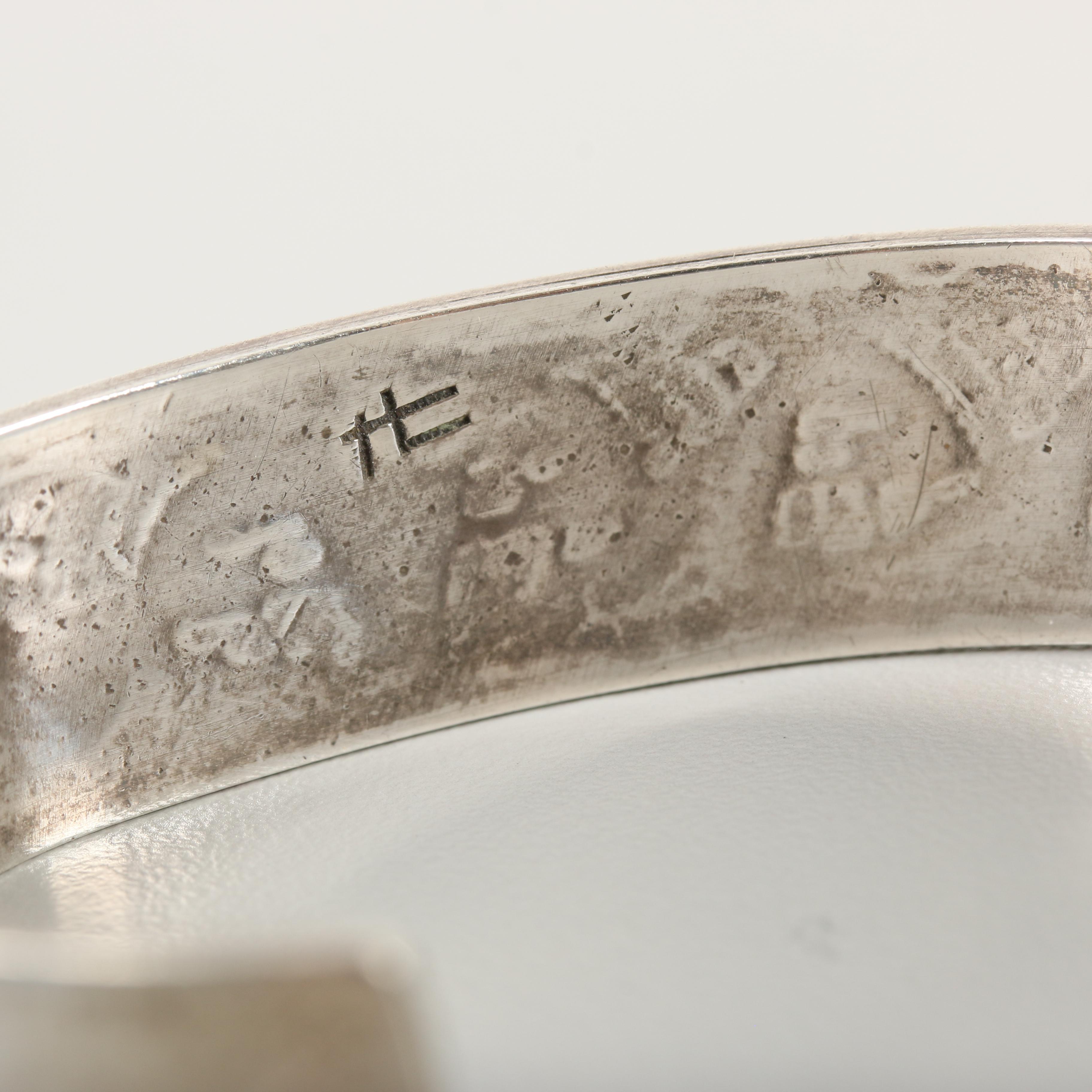 Hopicrafts Sterling Silver Overlay Cuff Bracelet