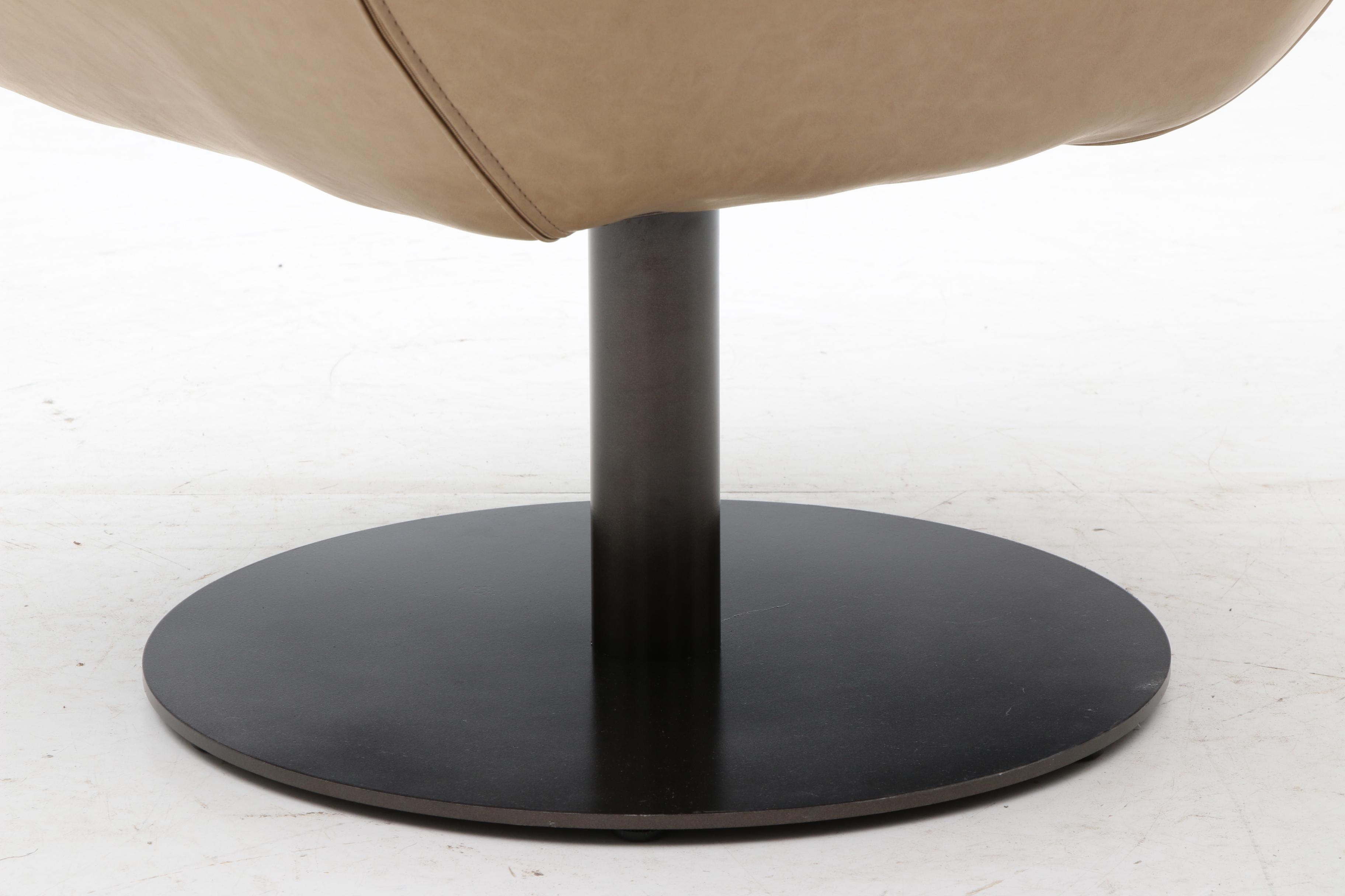 Contemporary Leather Lounge Chair by Uttermost