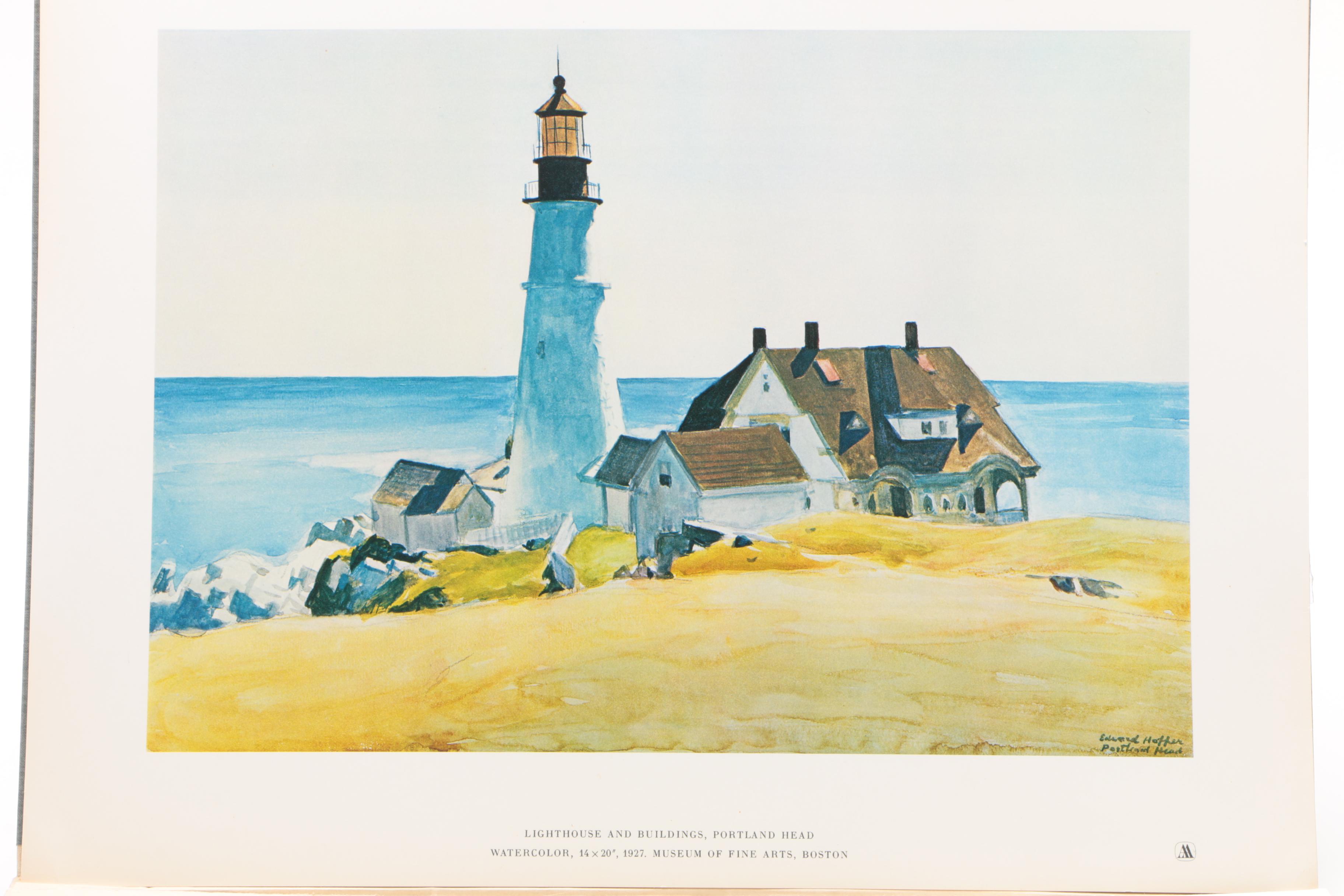 Reproduction Lithograph Portfolio "Edward Hopper: A Silent World"