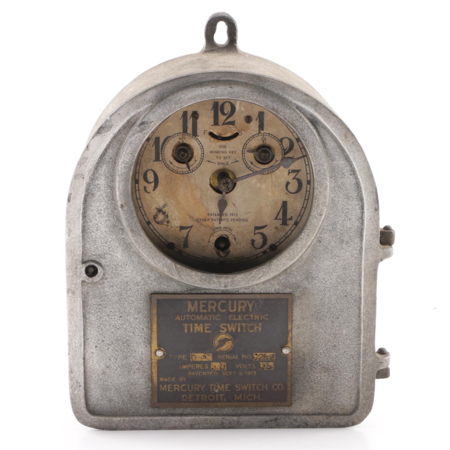 Antique Mercury Time Switch Clock