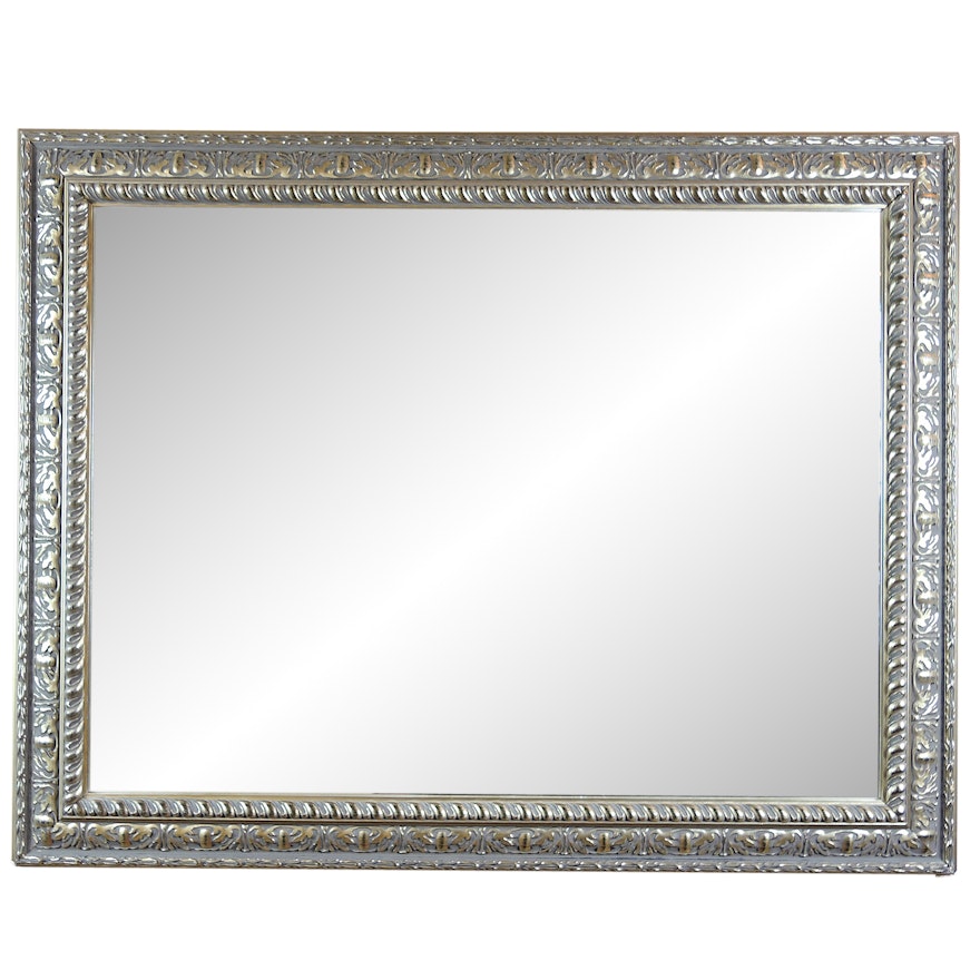 Silver and Gold Painted Wall Mirror