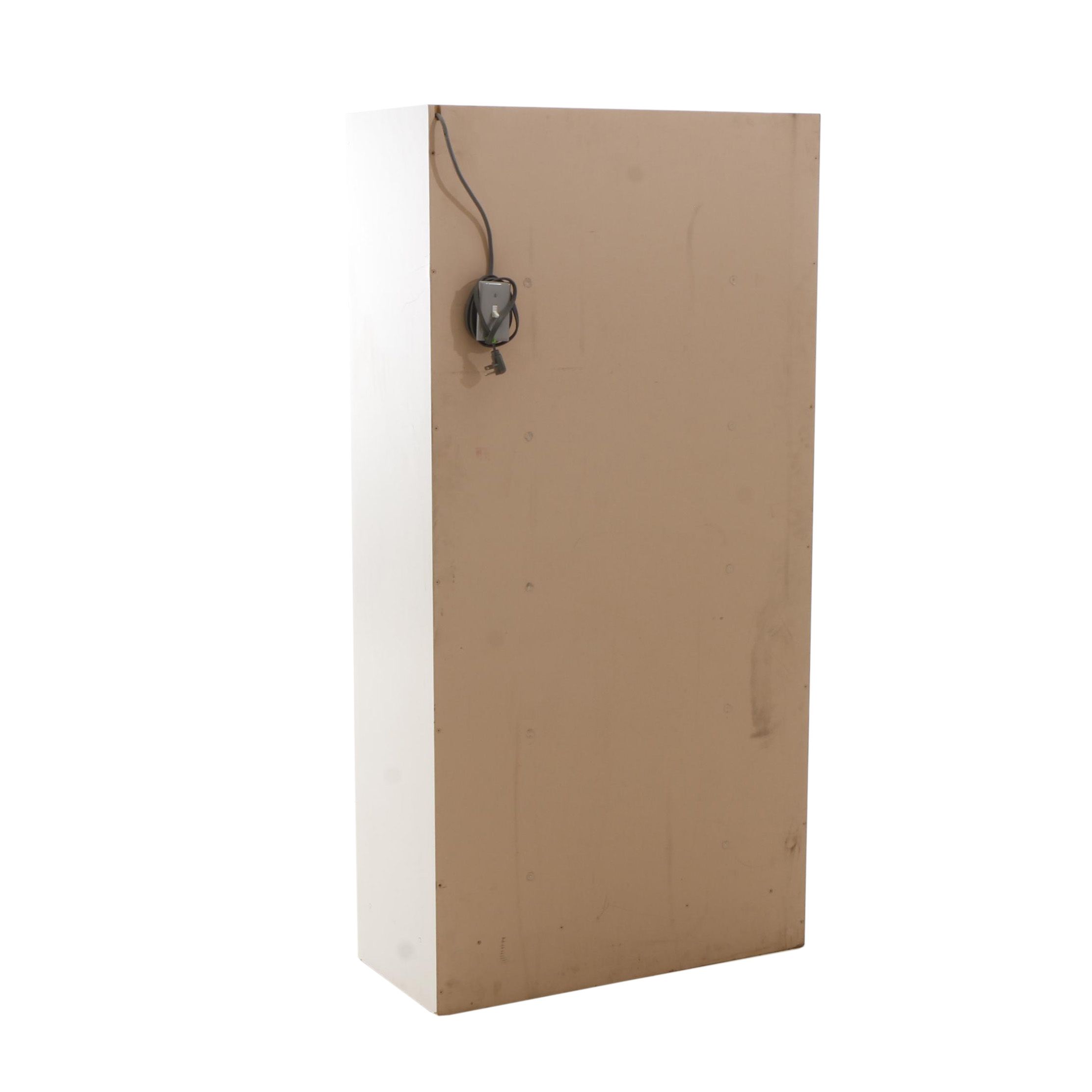 Professional Lighted Wooden Display Cabinet  With Sliding Doors and Shelves