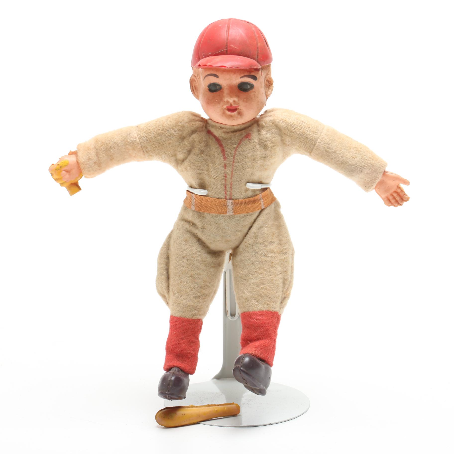 Gus Bell and Vada Pinson Reds PSA 7 Graded Cards and Crosley Field  Doll