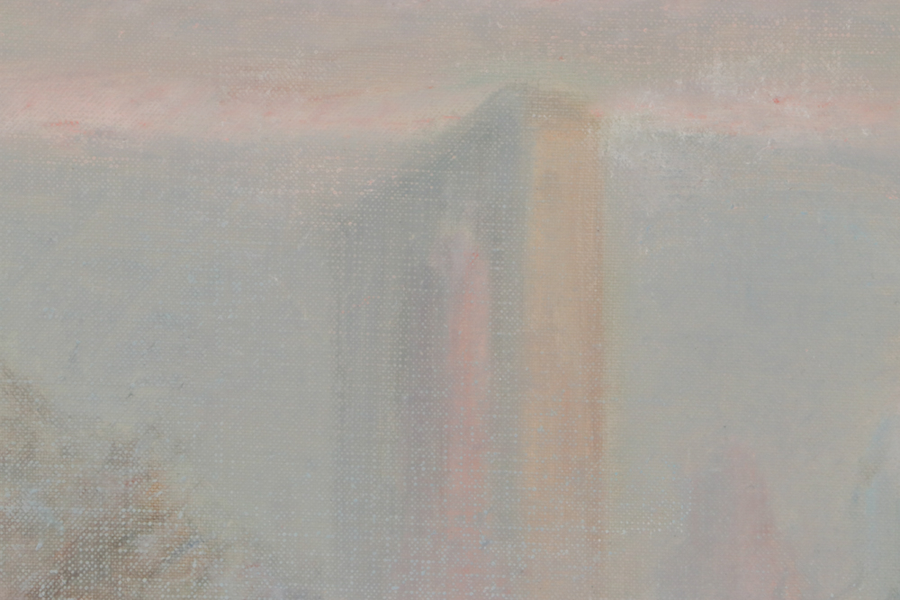 Johann Berthelsen Oil Painting on Canvas "Central Park, N.Y."