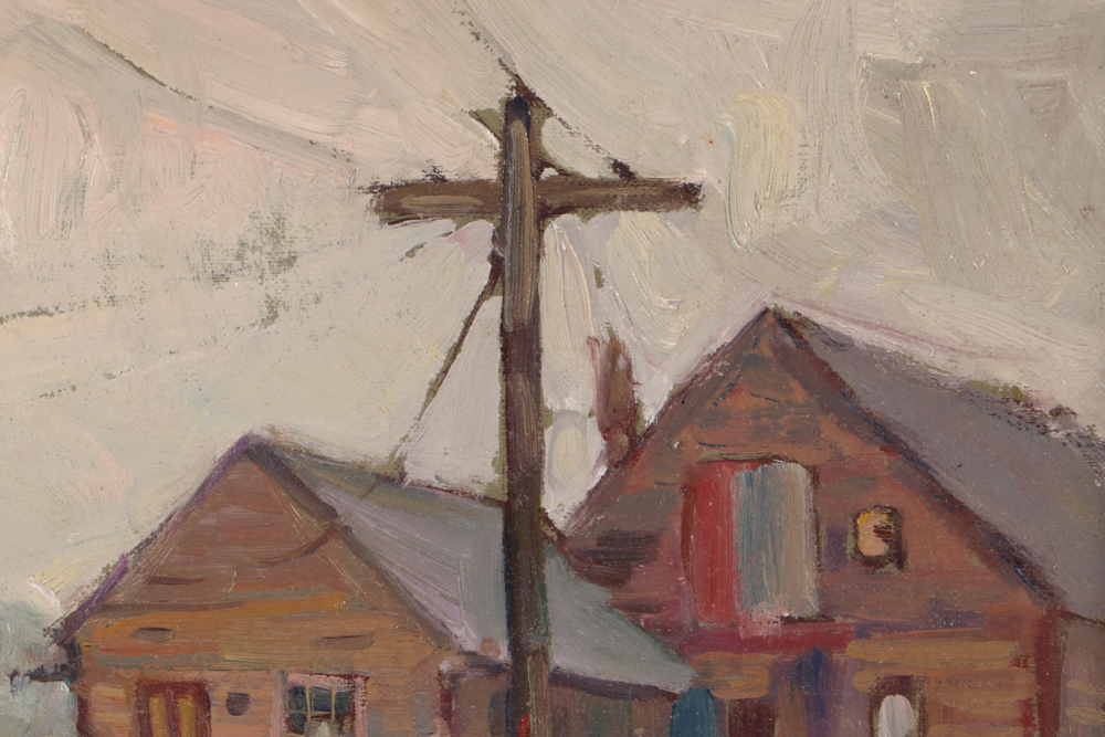 Emile Albert Gruppé Oil Painting "Gloucester Harbor"