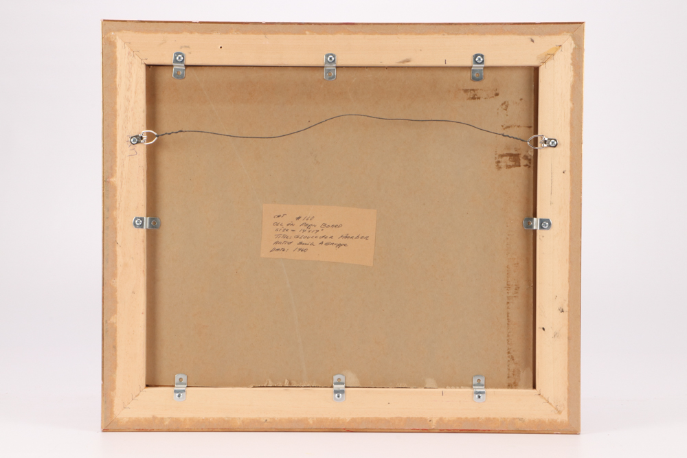 Emile Albert Gruppé Oil Painting "Gloucester Harbor"