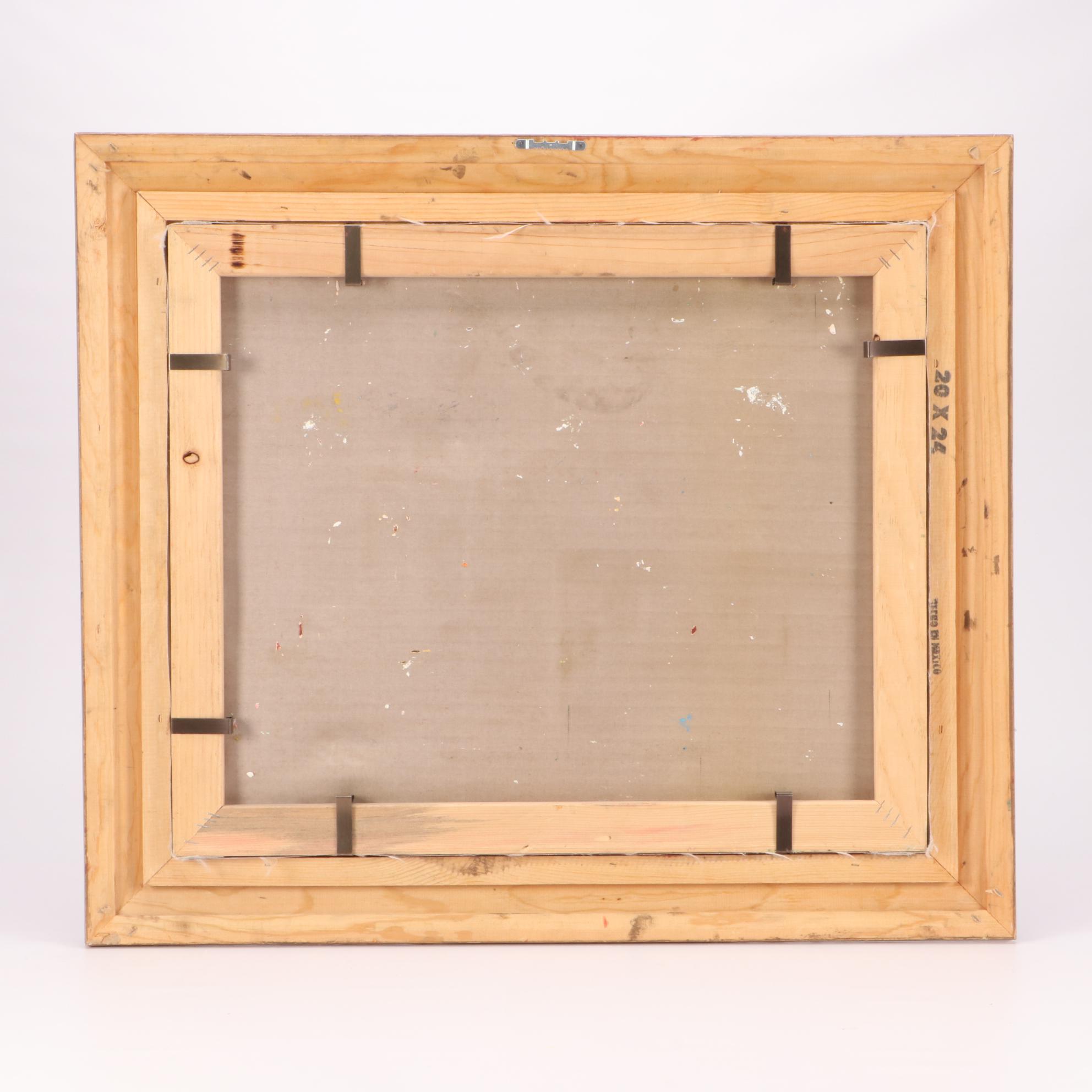 Oil Painting of French Street Scene