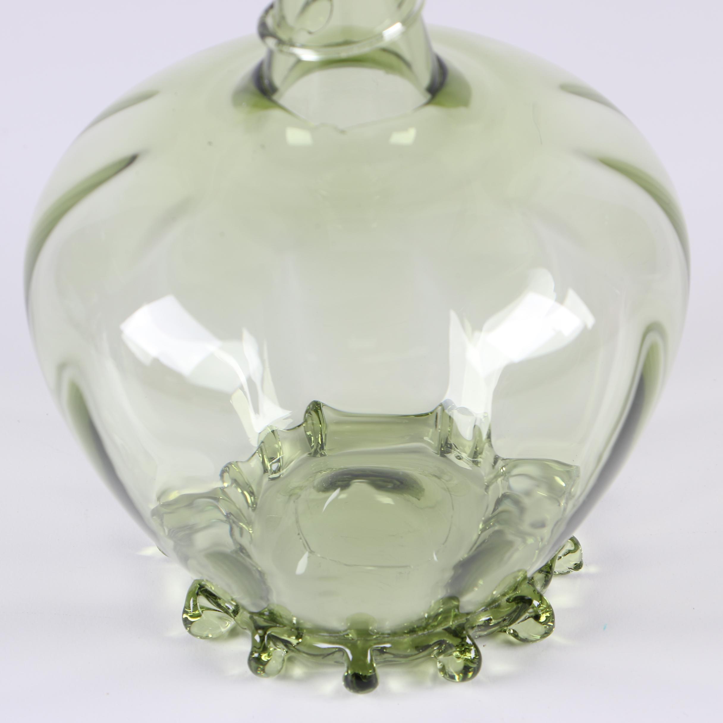Juliska "Naomi" Green Glass Vase