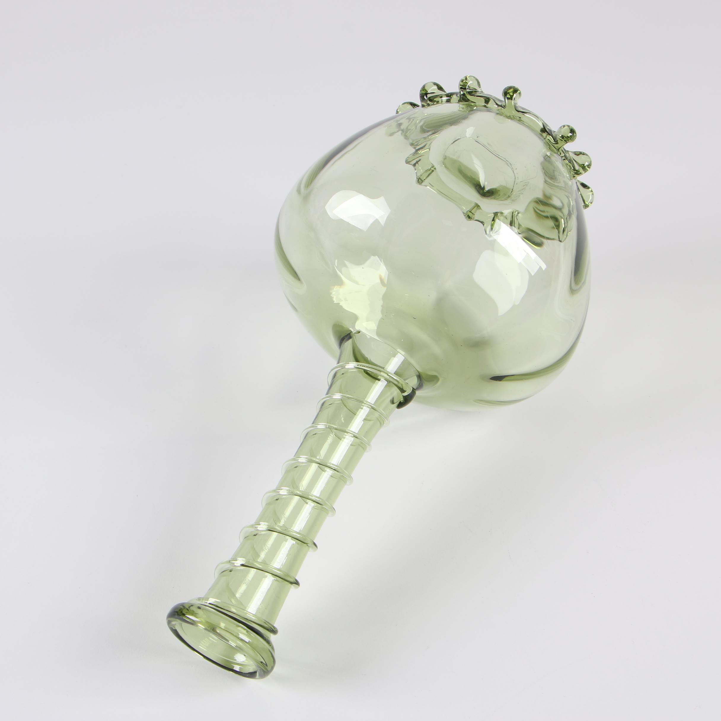 Juliska "Naomi" Green Glass Vase