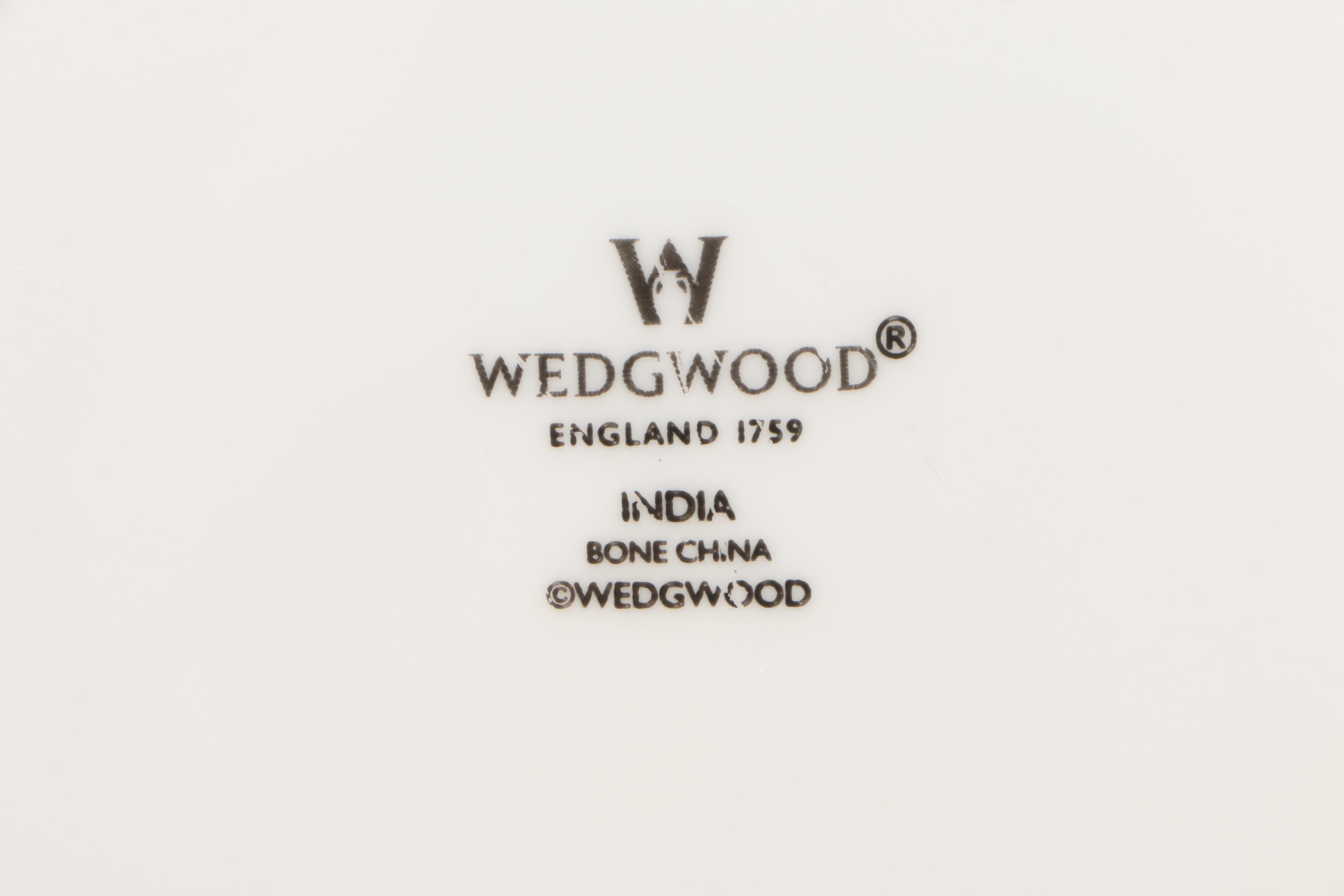 Wedgwood "India" Bone China Dinner Plates