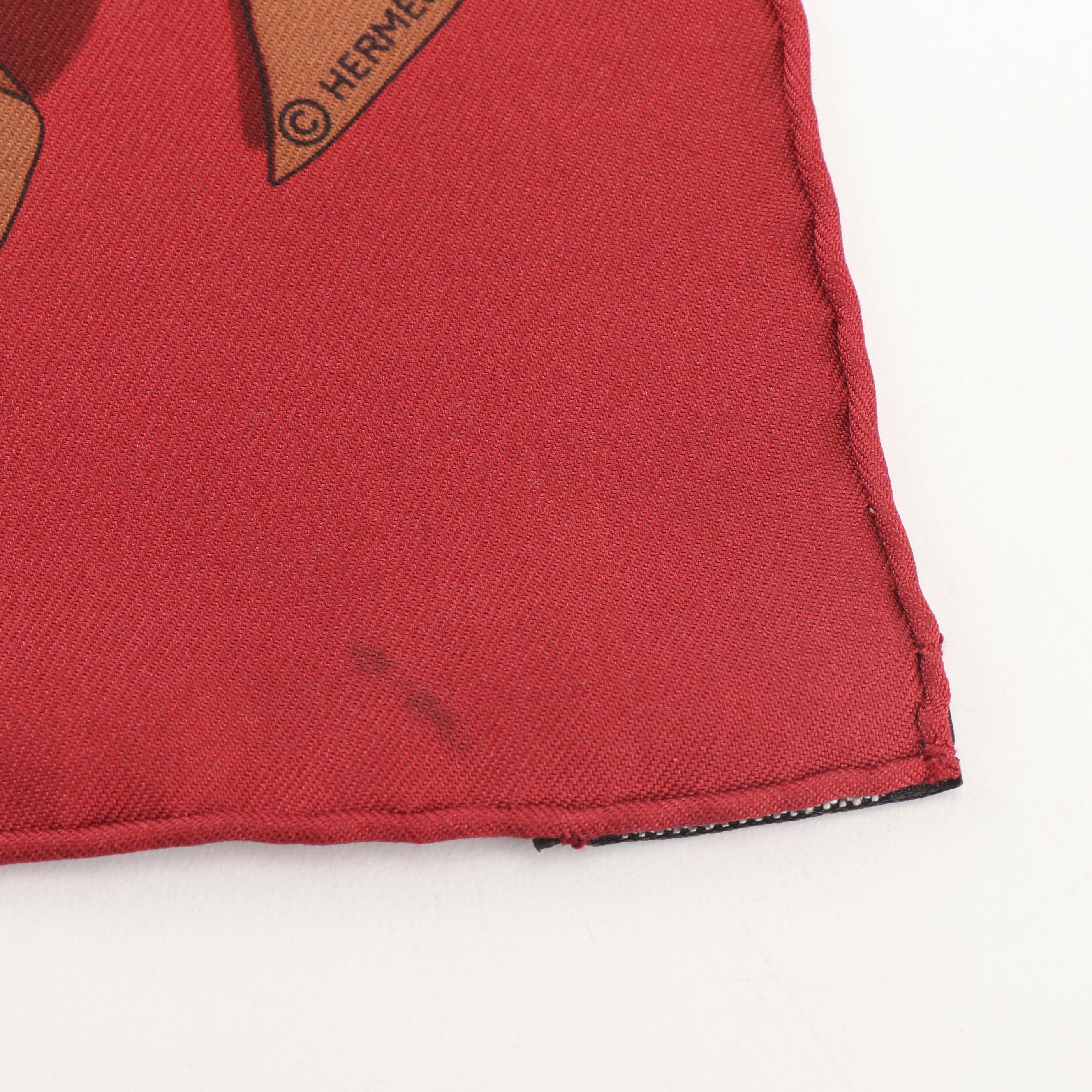 2004 Hermès of Paris "Noël au 24 Faubourg" Silk Scarf