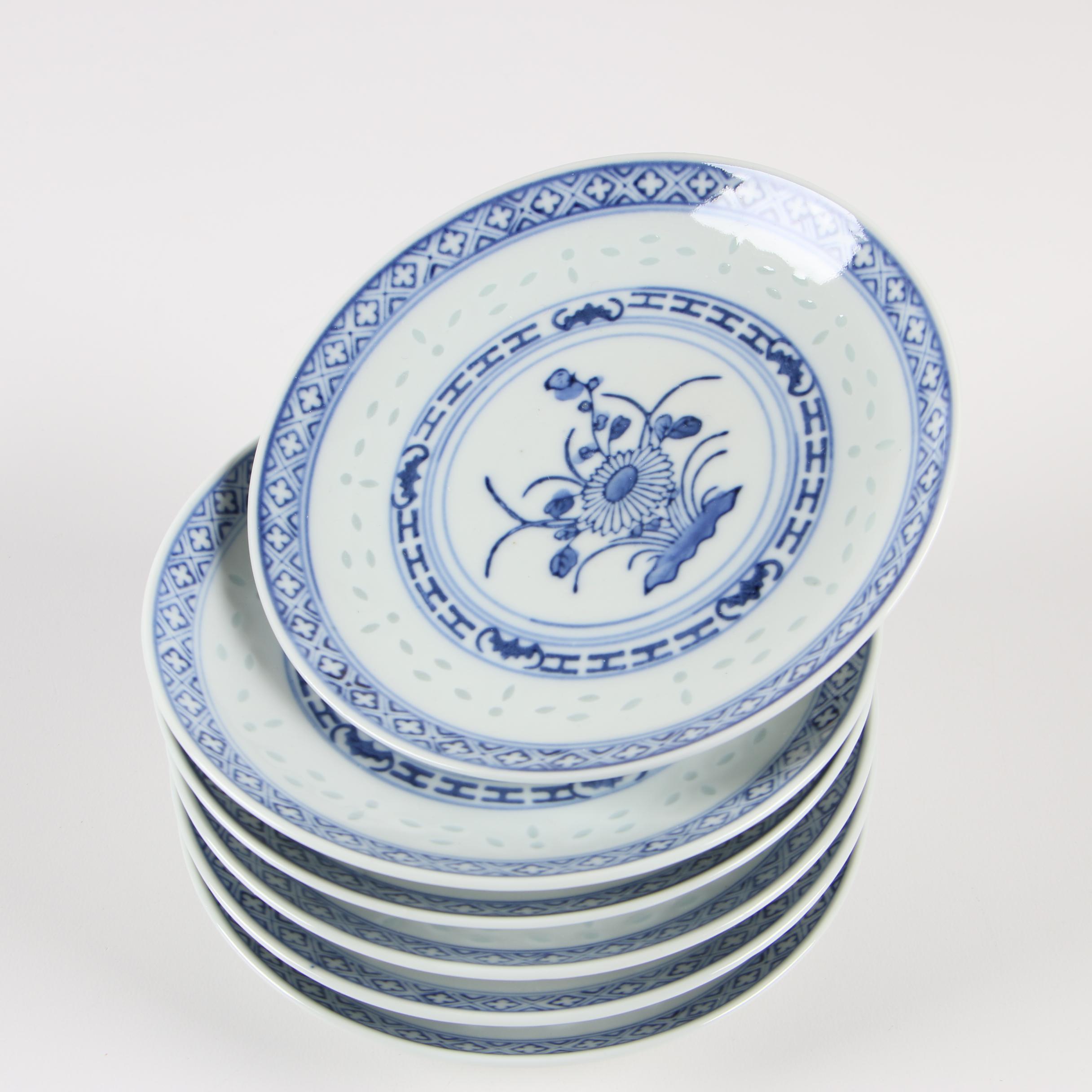 Chinese "Rice Grain" Porcelain Dinnerware