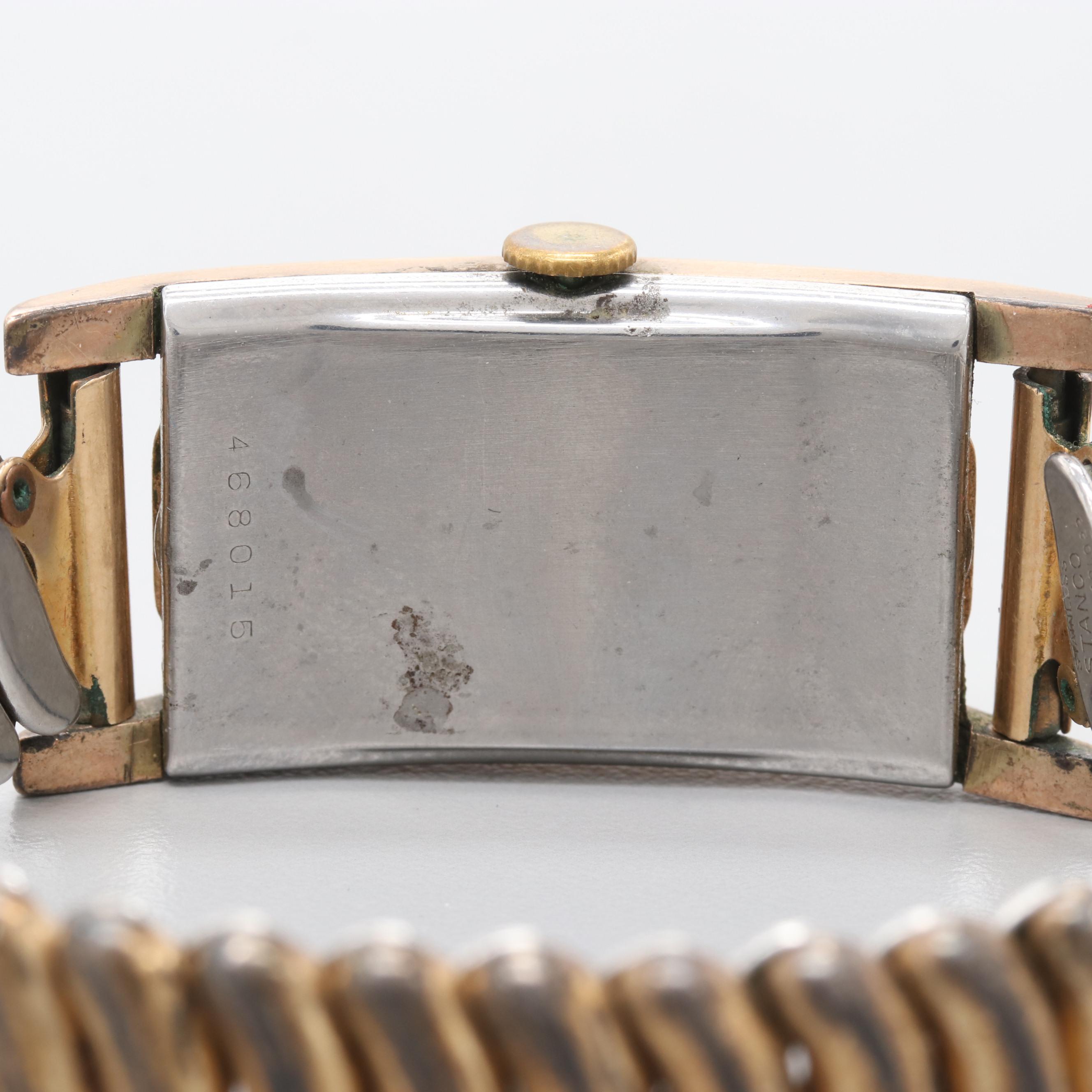 Vintage Benrus Curved Tank Style Watch