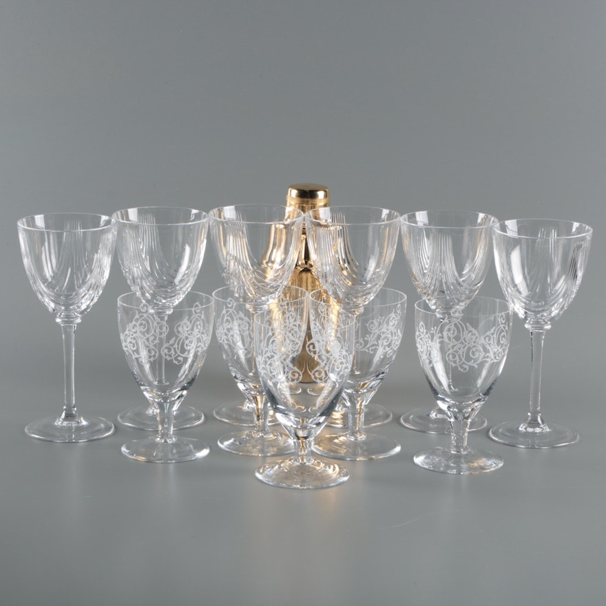 Yukiwa Cocktail Shaker with Crystal Stemware