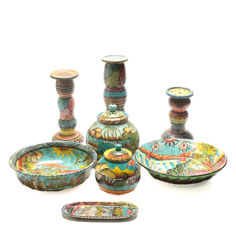Penzo Zimbabwe Hand-Painted Pottery