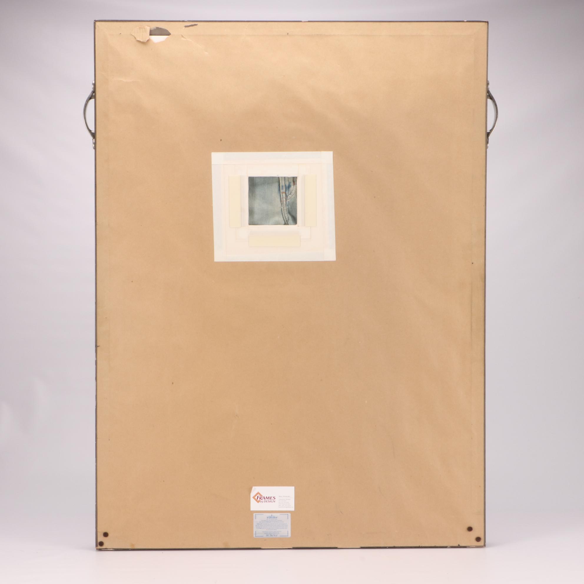 Nick Lachey Signed Worn Jeans Framed Display COA