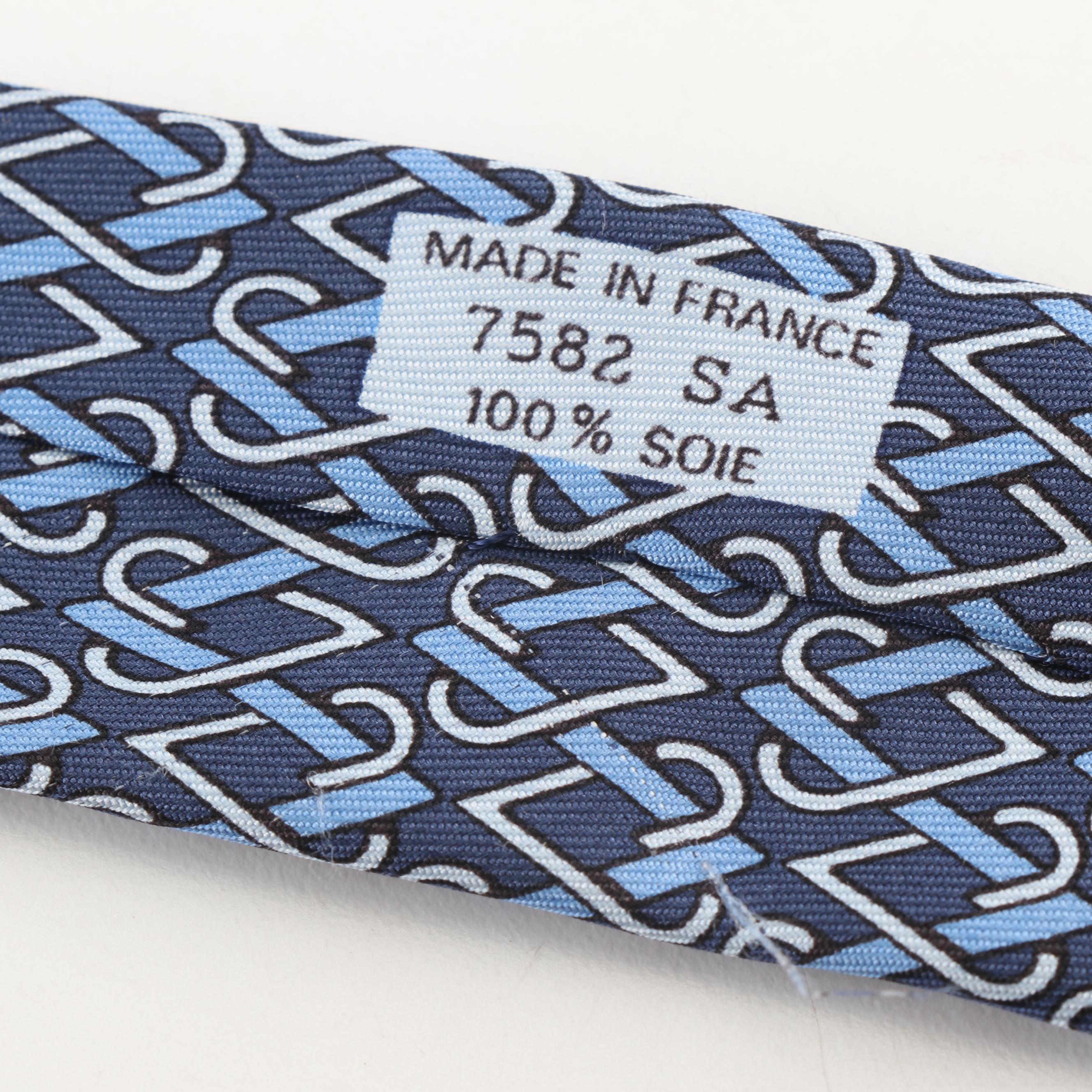 Hermès of Paris 7582 SA Silk Twill Necktie