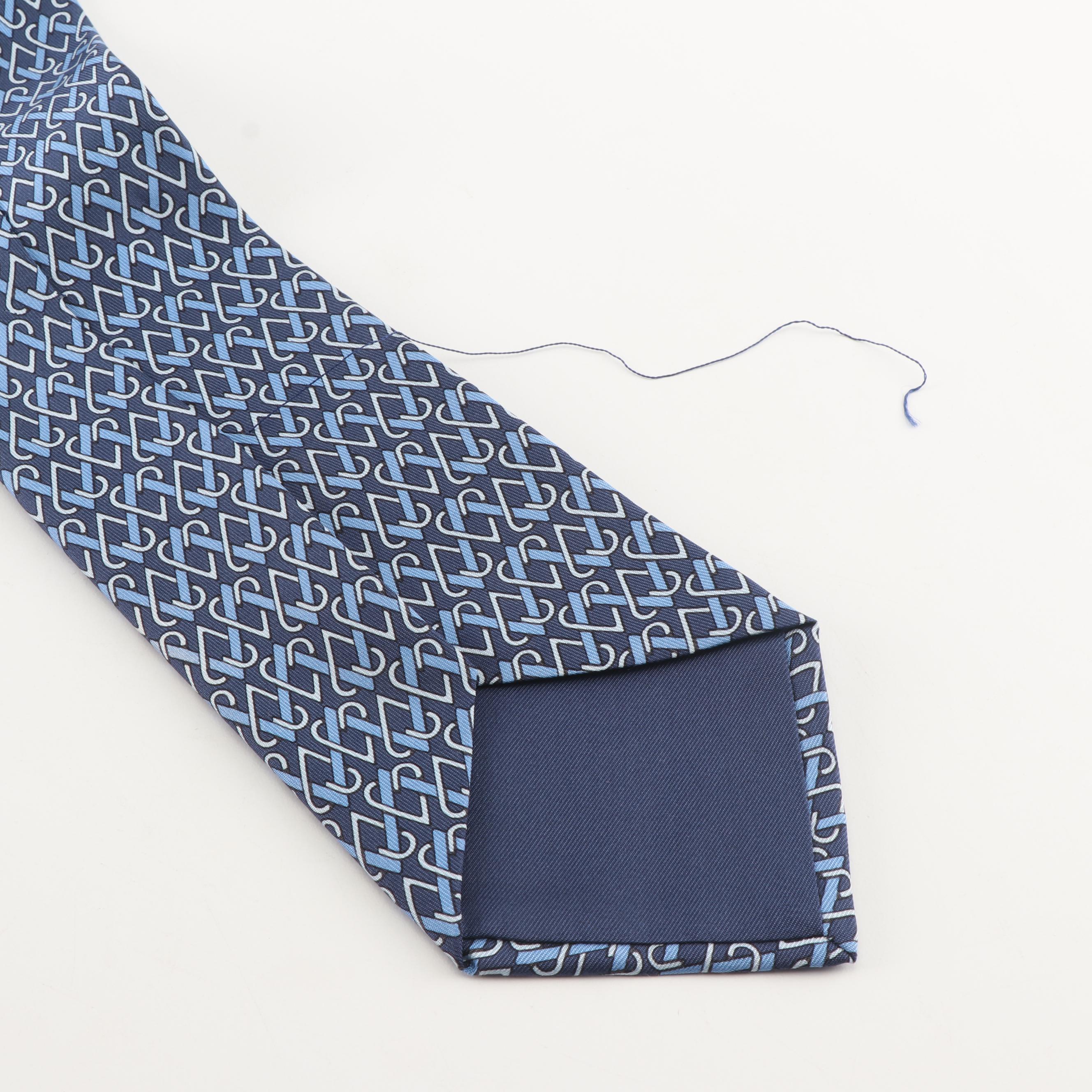 Hermès of Paris 7582 SA Silk Twill Necktie