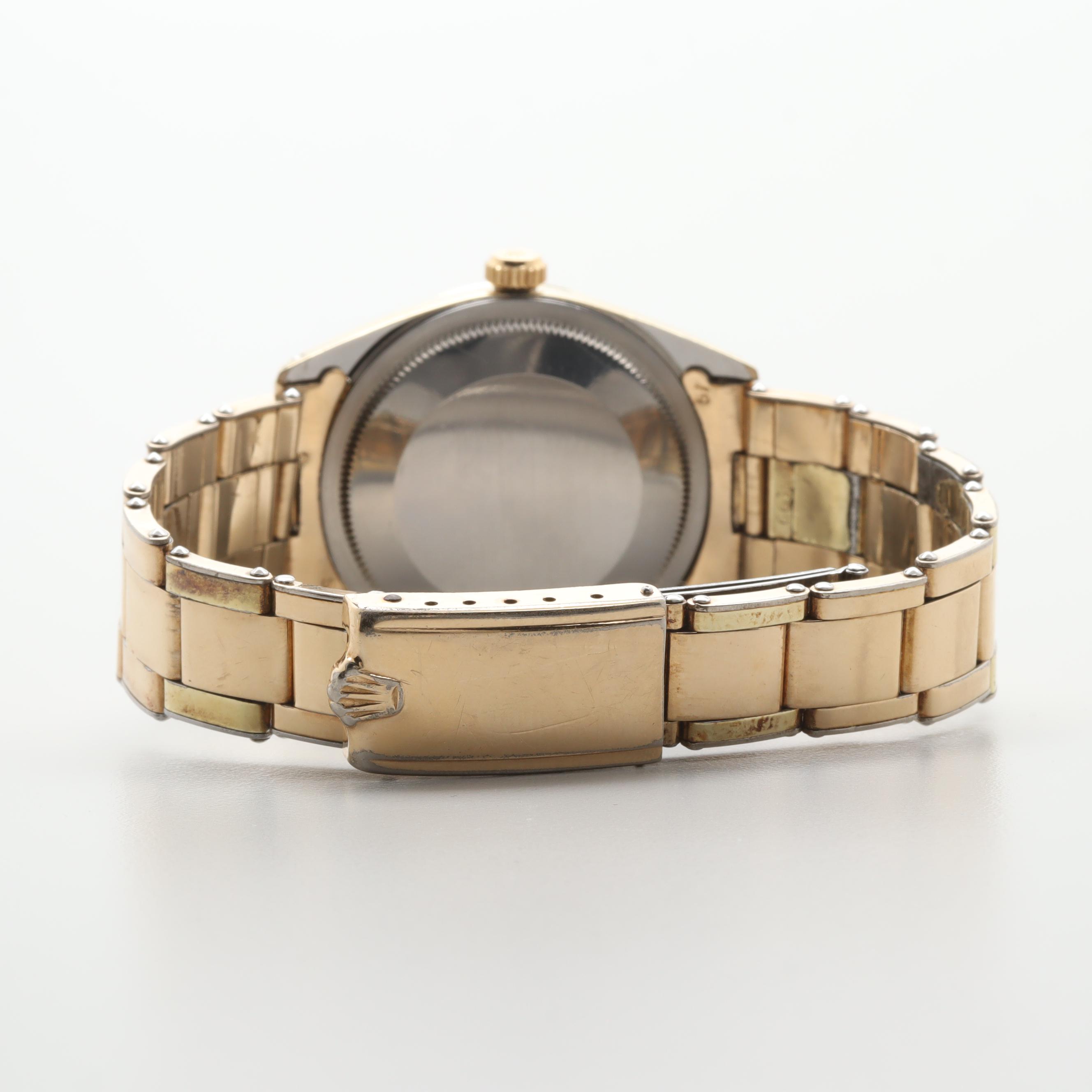 Vintage Rolex Oyster Perpetual Gold Shell Automatic Watch