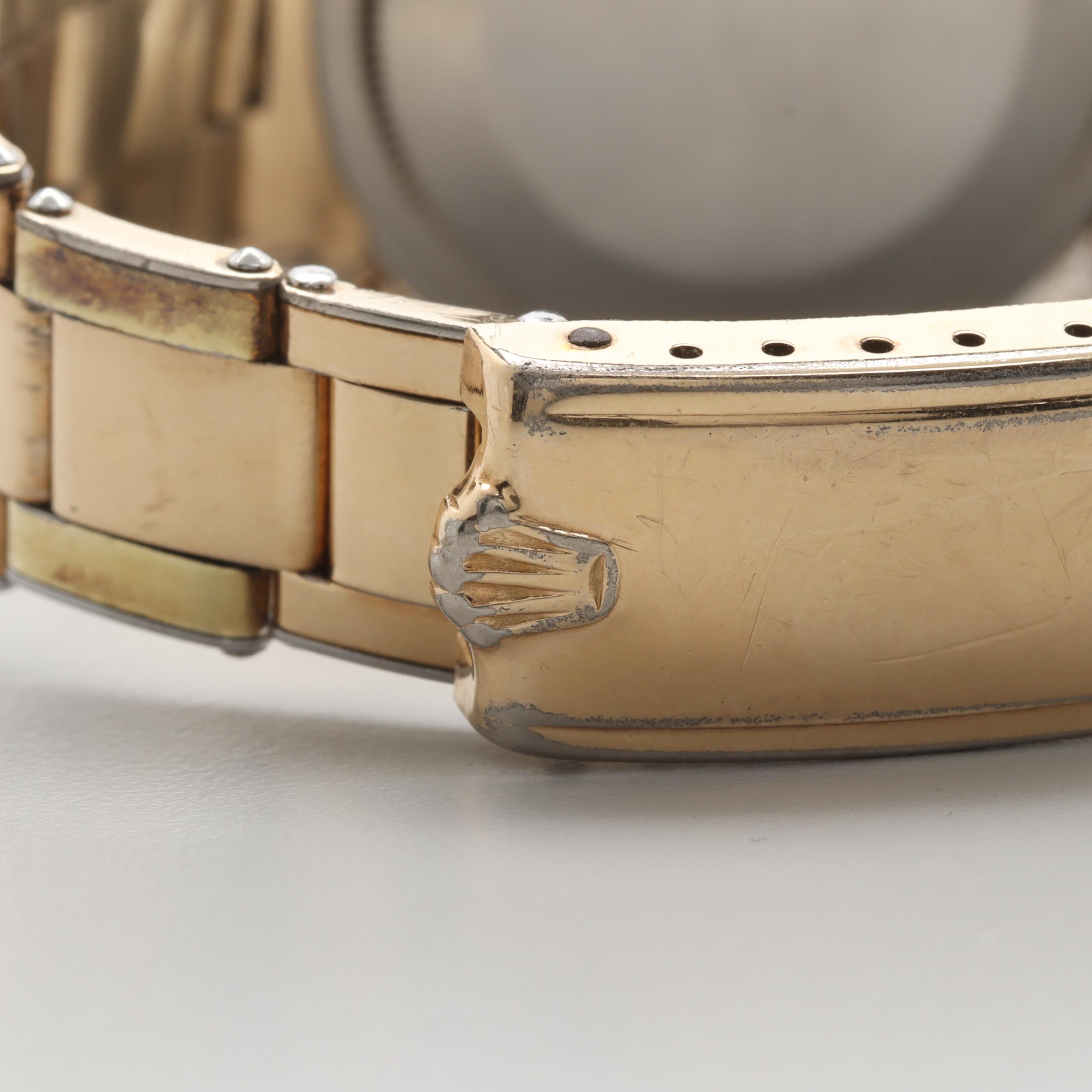 Vintage Rolex Oyster Perpetual Gold Shell Automatic Watch