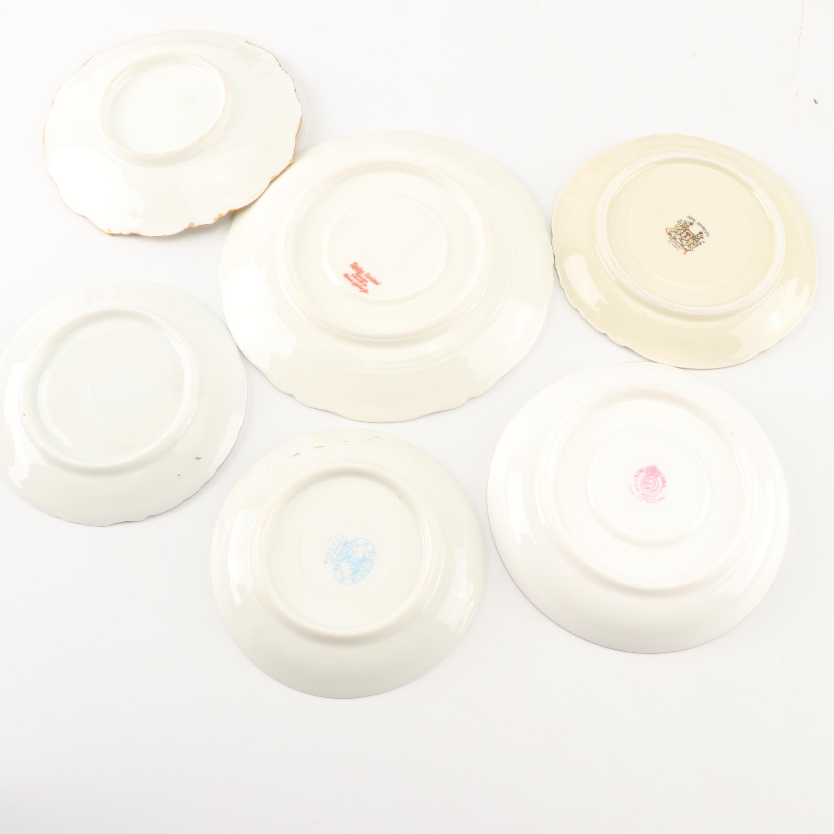 Vintage Teacups and Saucers with Stands including Royal Bayreuth