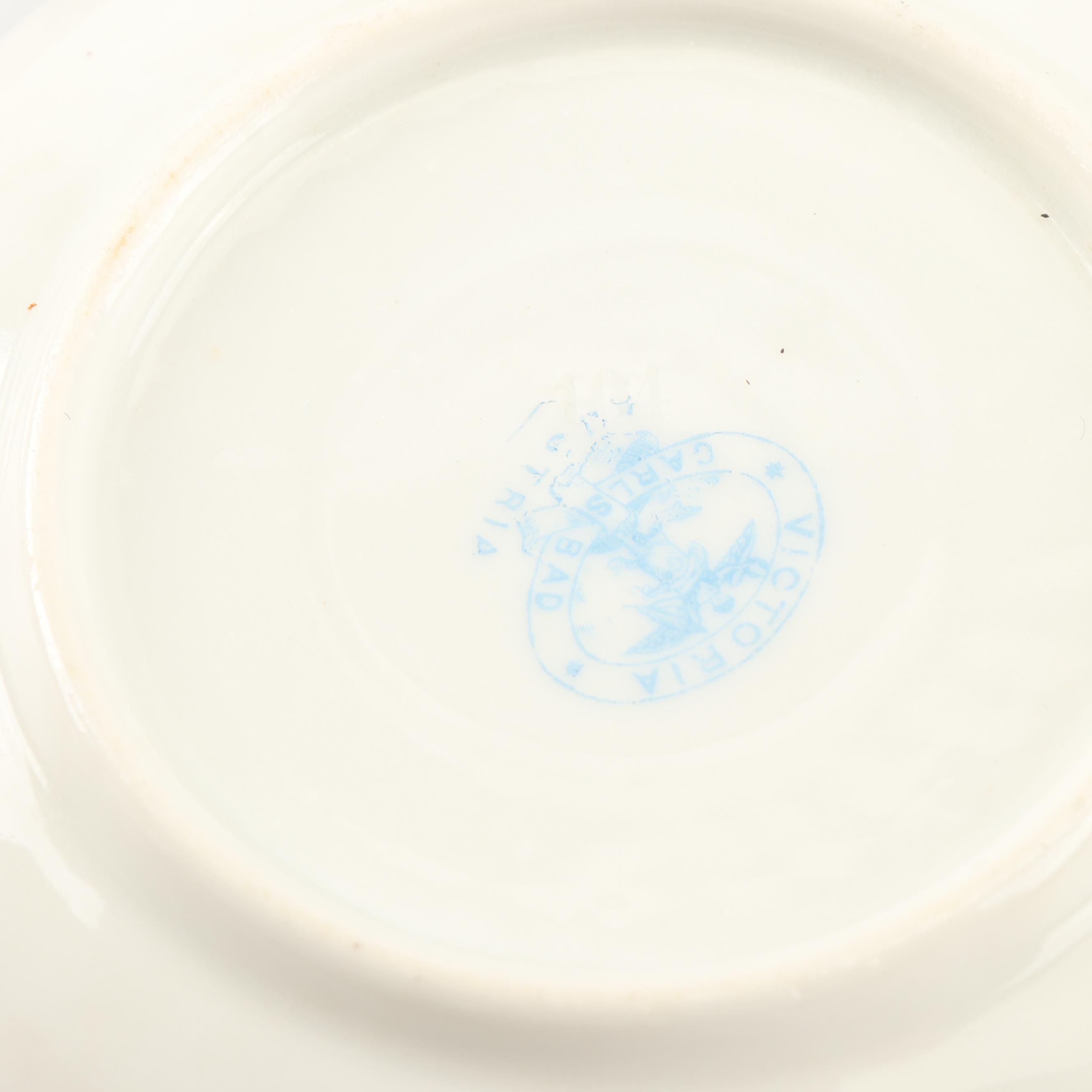 Vintage Teacups and Saucers with Stands including Royal Bayreuth