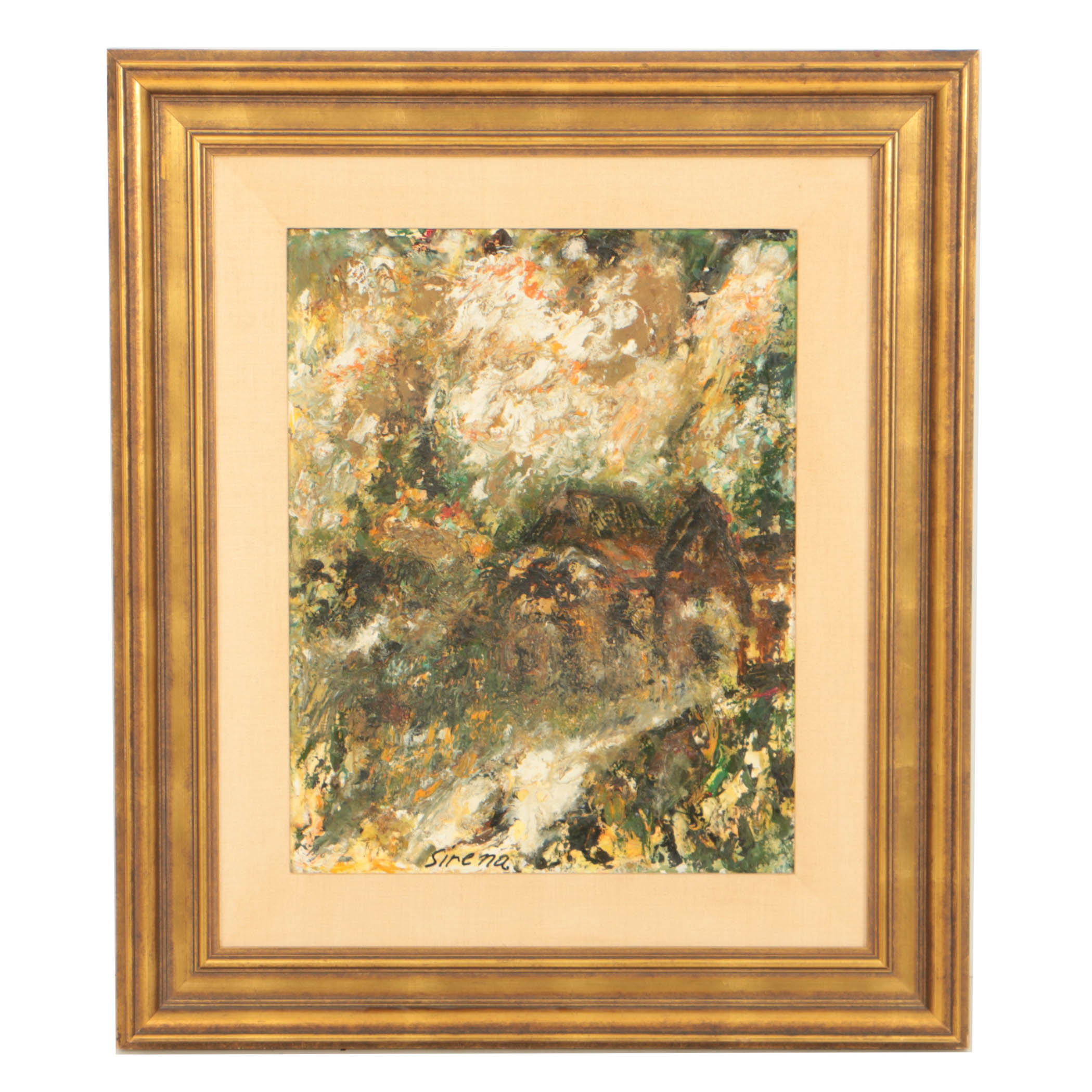 Antonia Sirena Abstract Oil Painting on Board