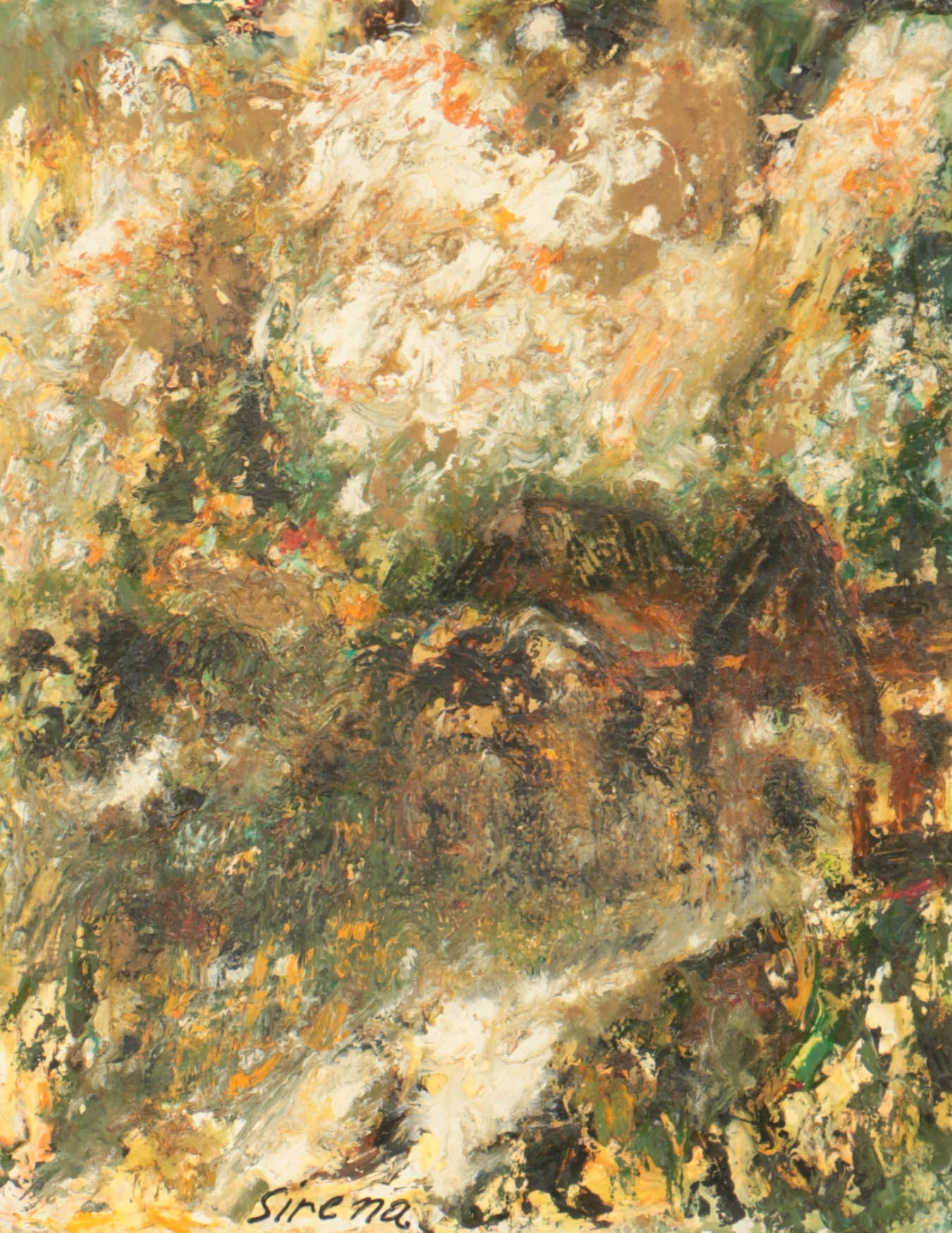 Antonia Sirena Abstract Oil Painting on Board