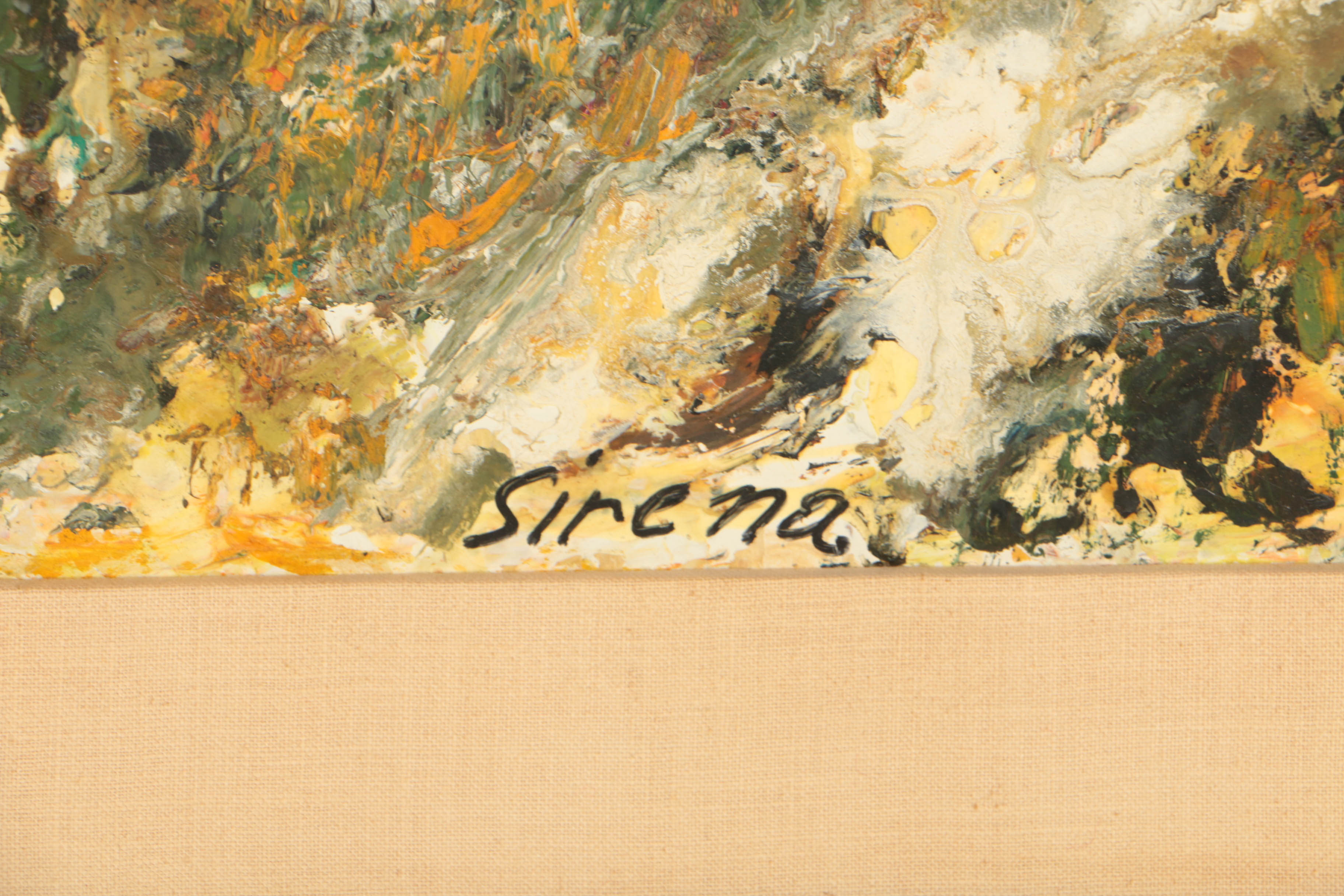 Antonia Sirena Abstract Oil Painting on Board