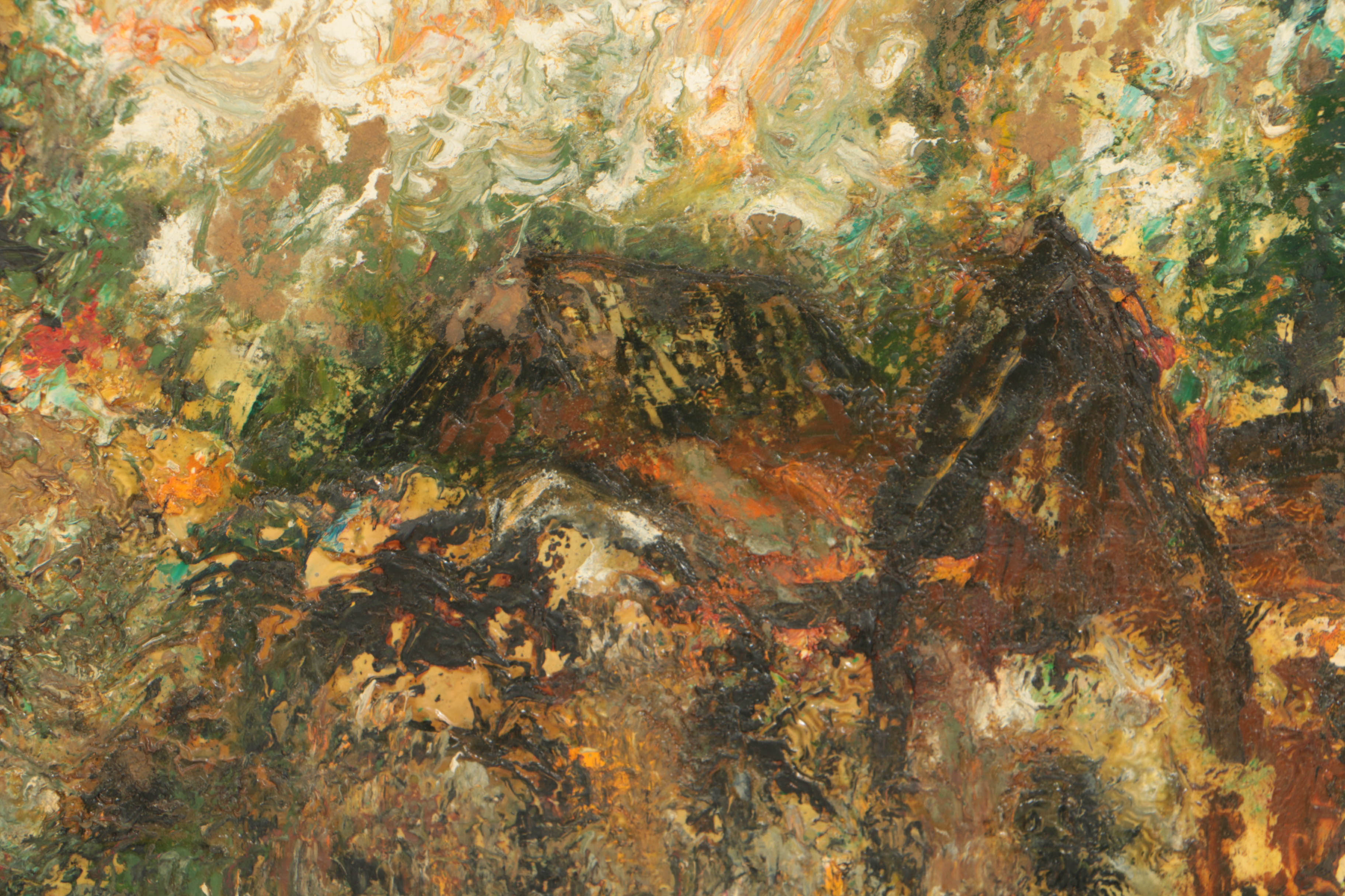 Antonia Sirena Abstract Oil Painting on Board