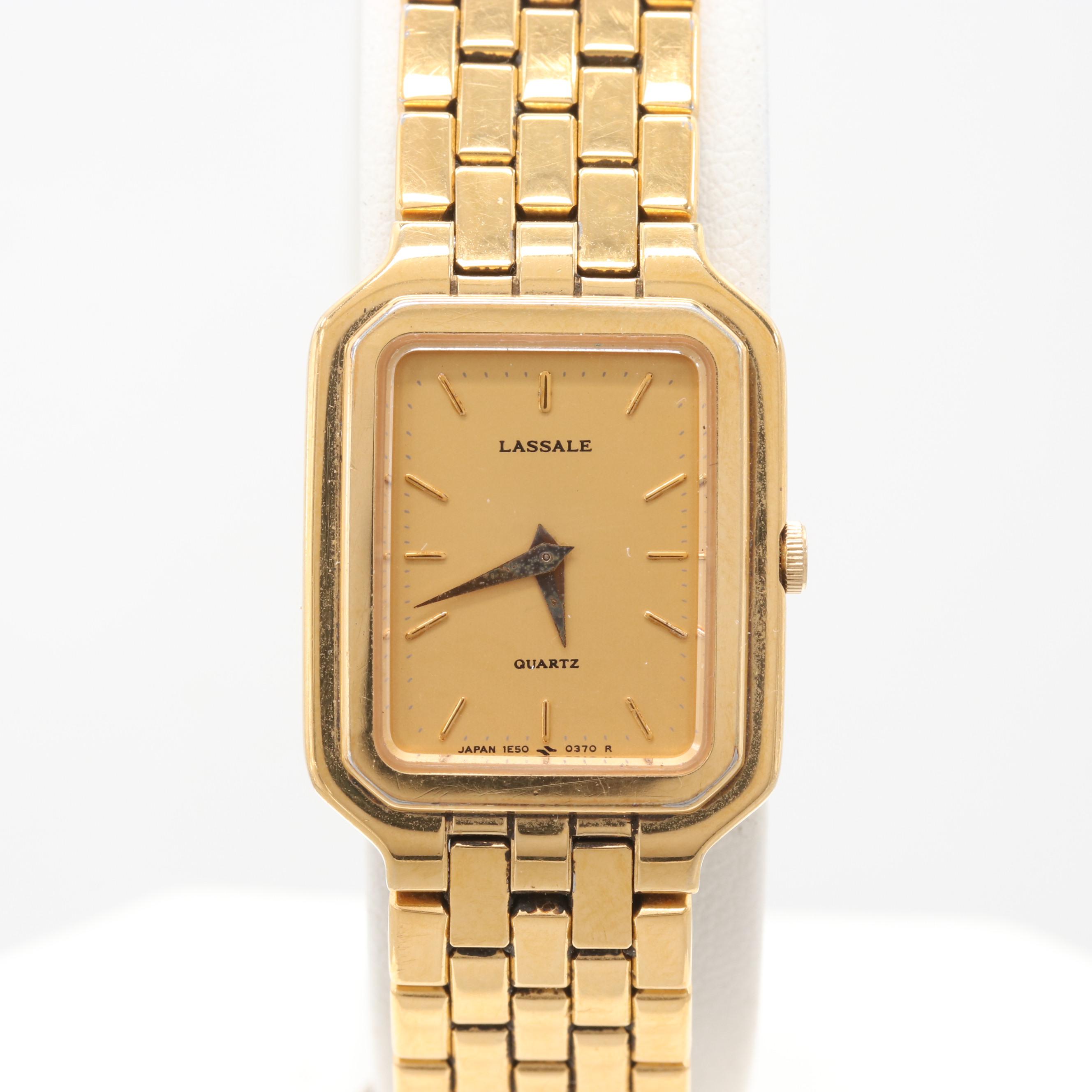 Lassale Gold Tone Quartz Watch