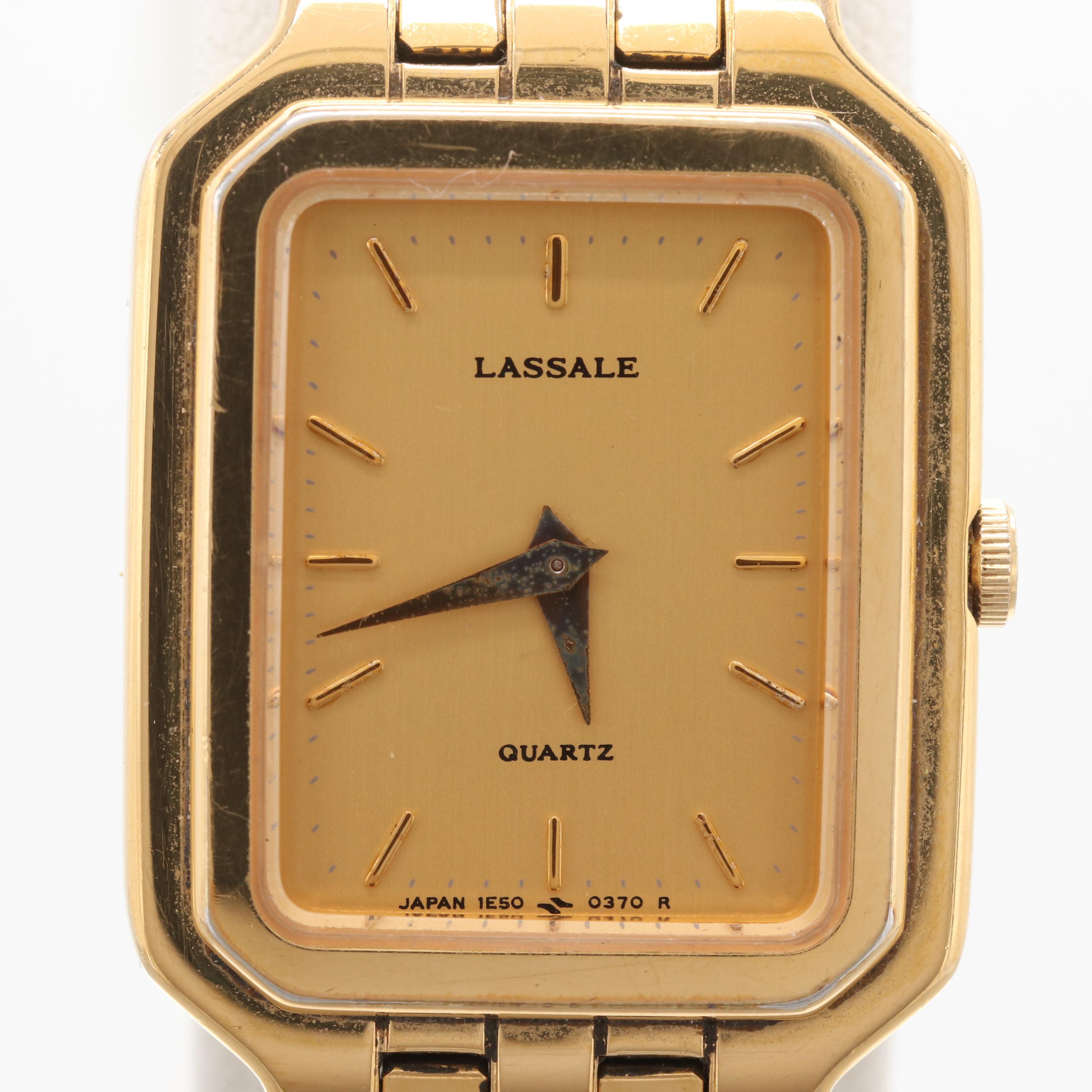 Lassale Gold Tone Quartz Watch