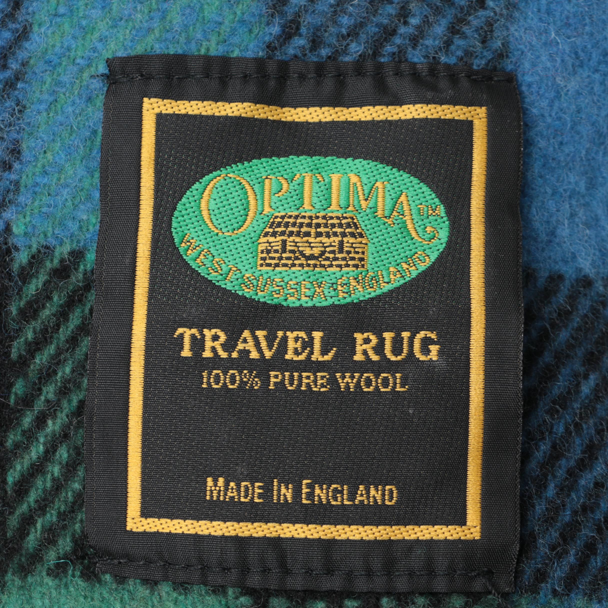 English Optima Wool "Travel Rug" Blanket