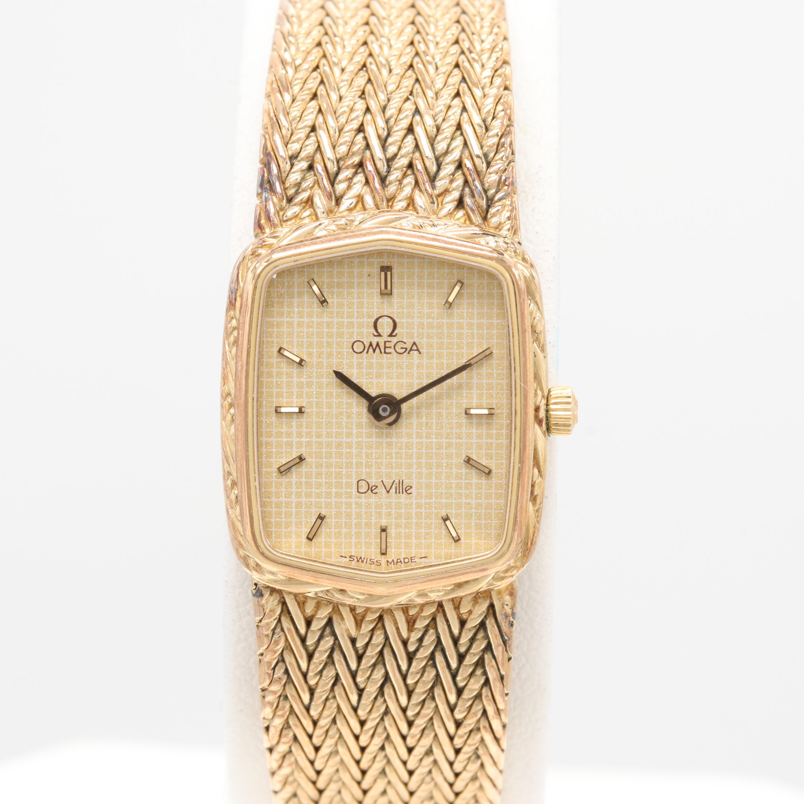 Omega DeVille 1375 Quartz Gold Plated Watch