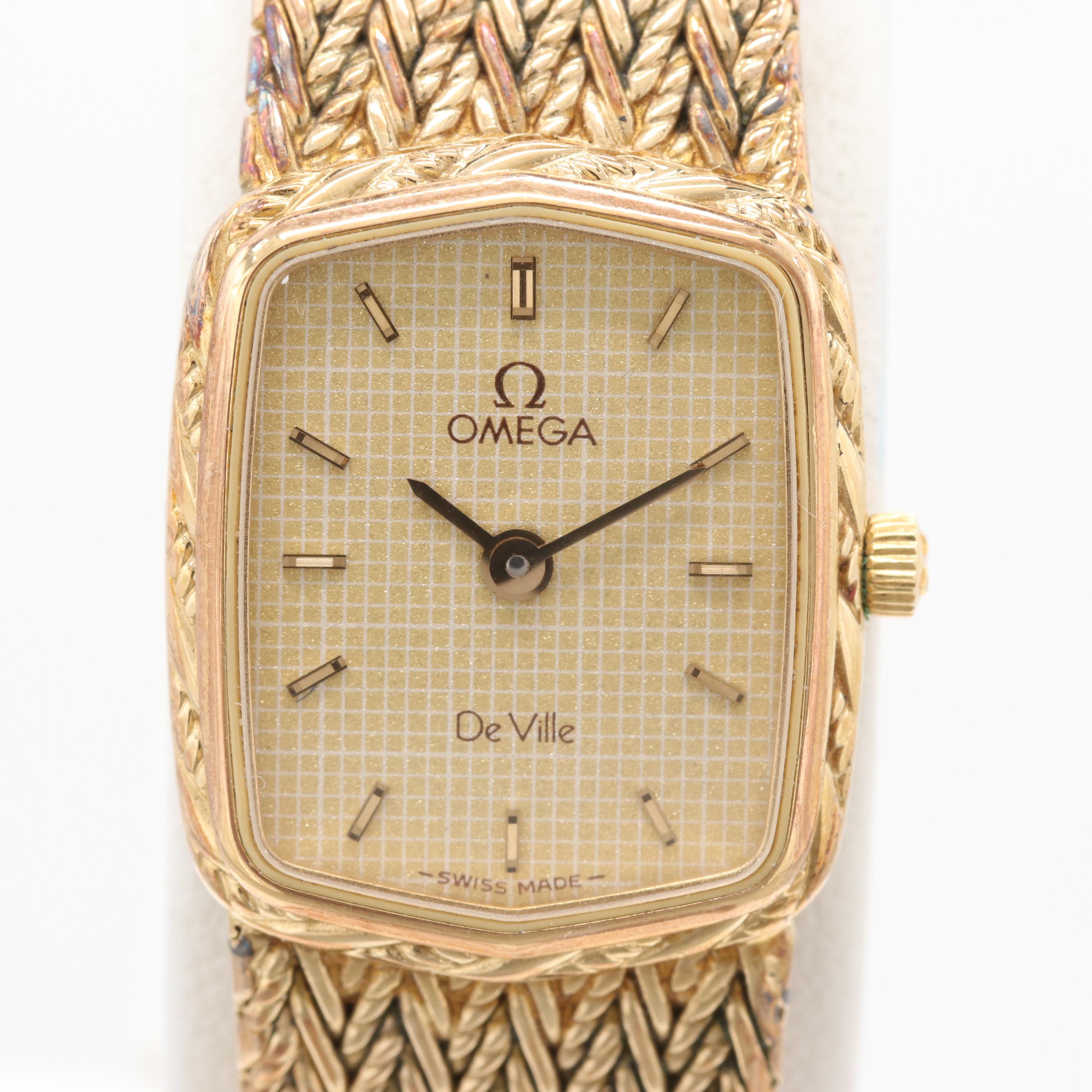 Omega DeVille 1375 Quartz Gold Plated Watch