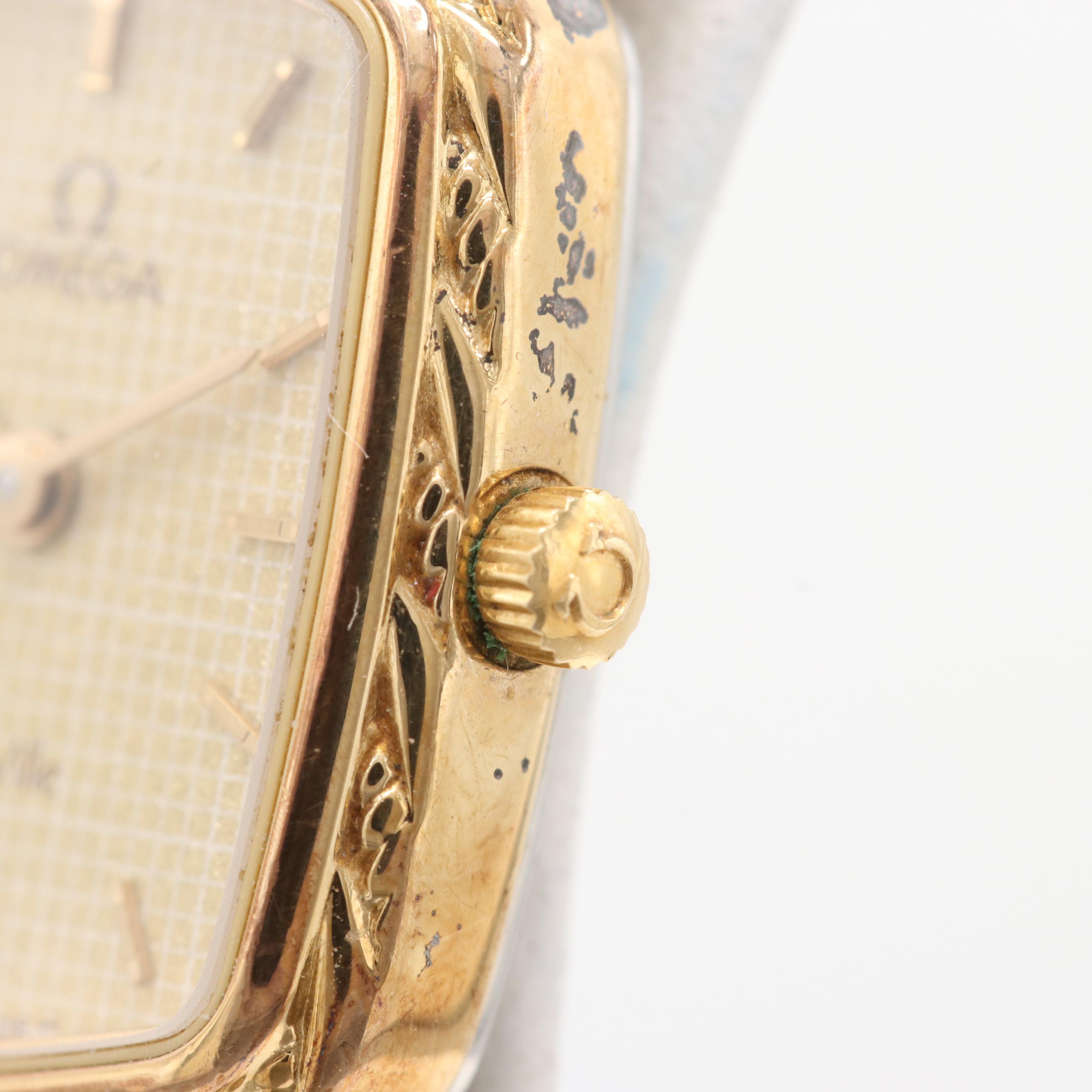 Omega DeVille 1375 Quartz Gold Plated Watch