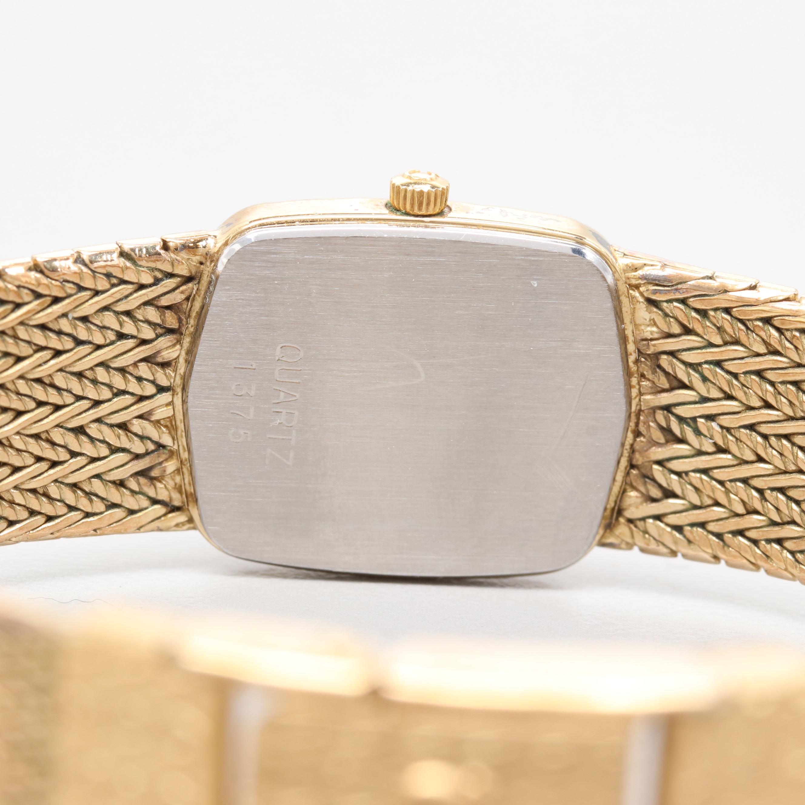 Omega DeVille 1375 Quartz Gold Plated Watch