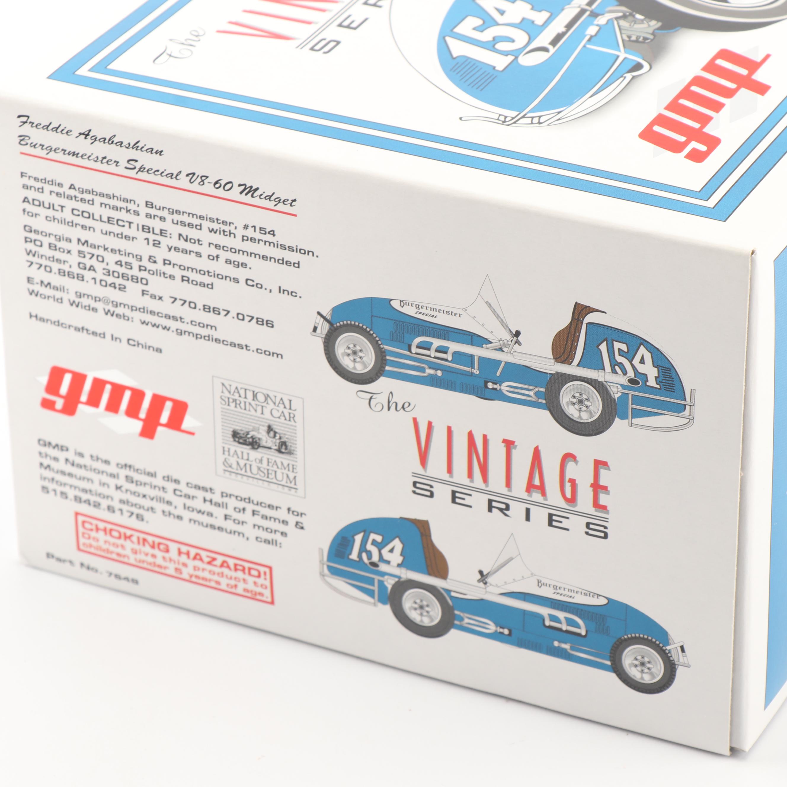 Freddie Agabashian Burgermeister Special V8-60 Die-Cast Indy Car