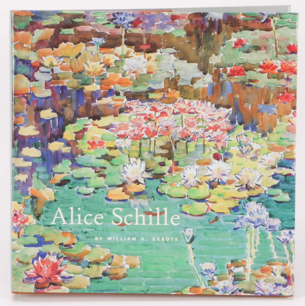 Alice Schille Watercolor Painting "Child on Green Chair"