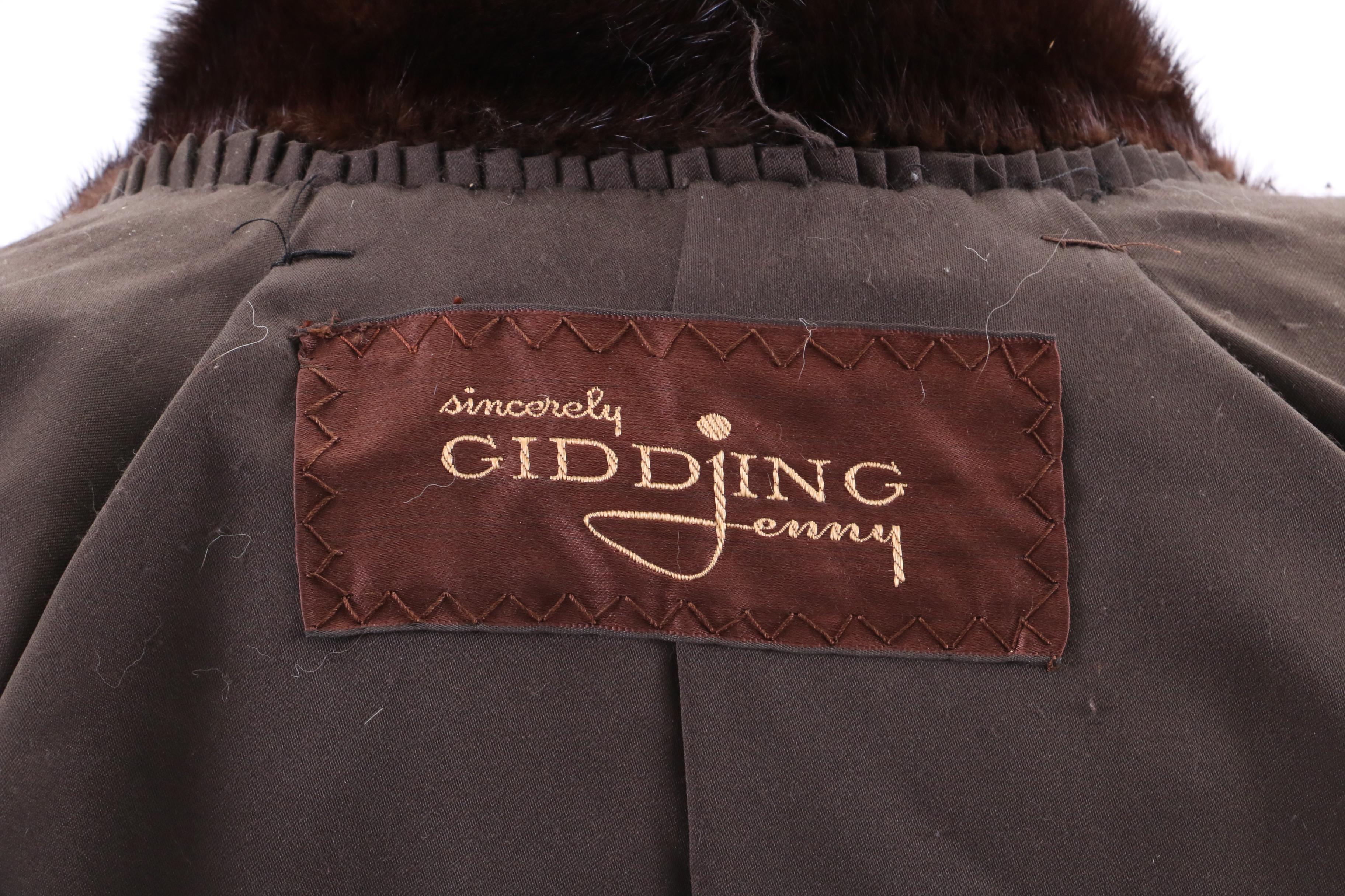 Vintage Gidding Jenny Mink Fur Coat