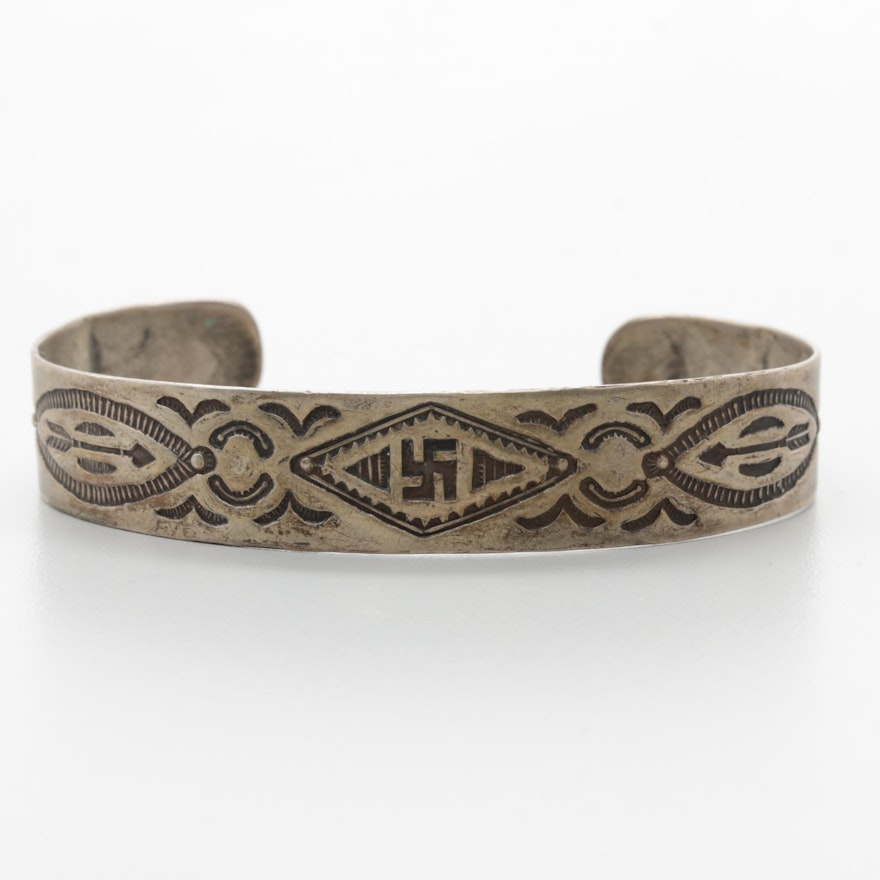 Southwestern Style 800 Silver Cuff Bracelet