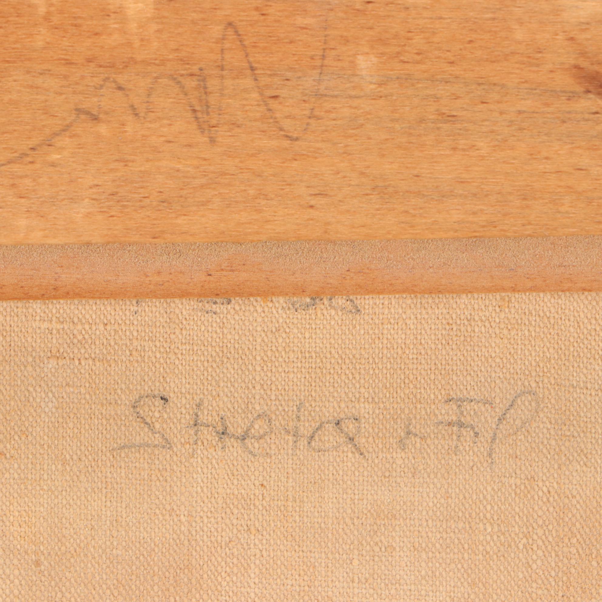 Pierre Moberg French Street Scene Oil Painting