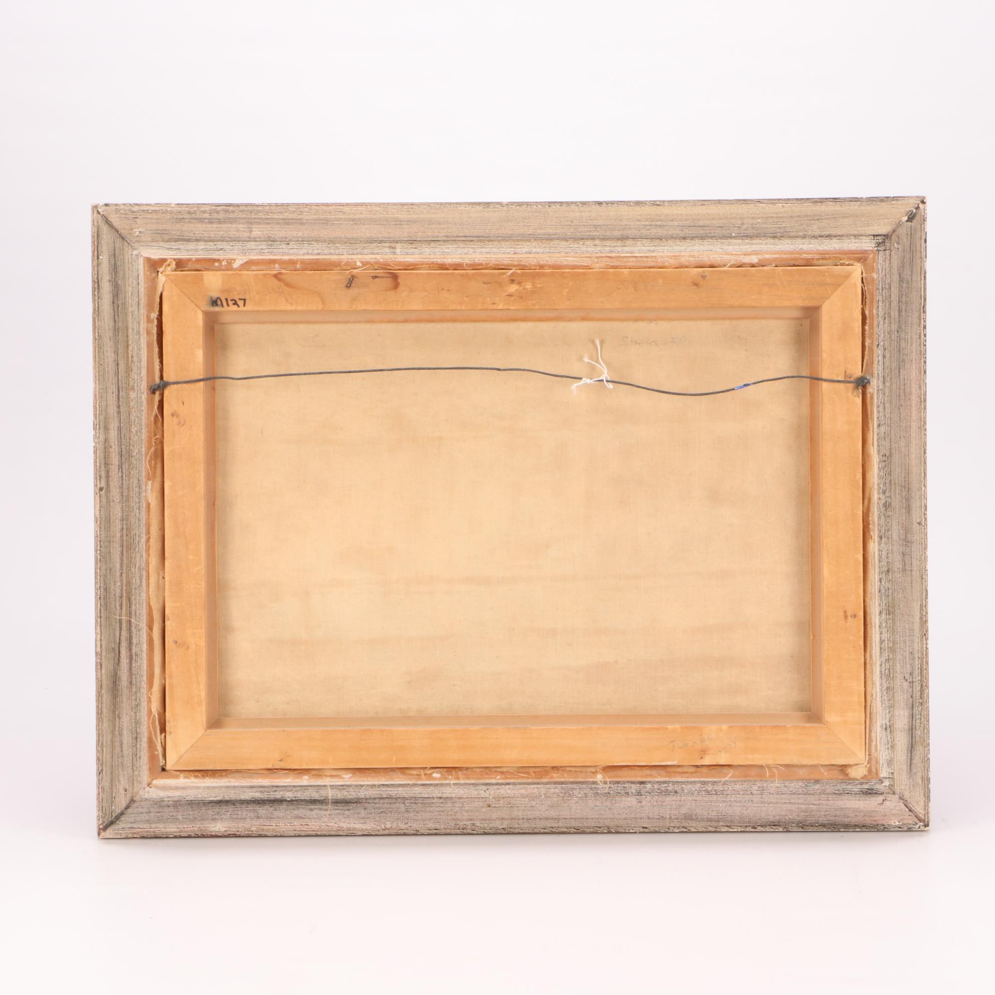 Pierre Moberg French Street Scene Oil Painting